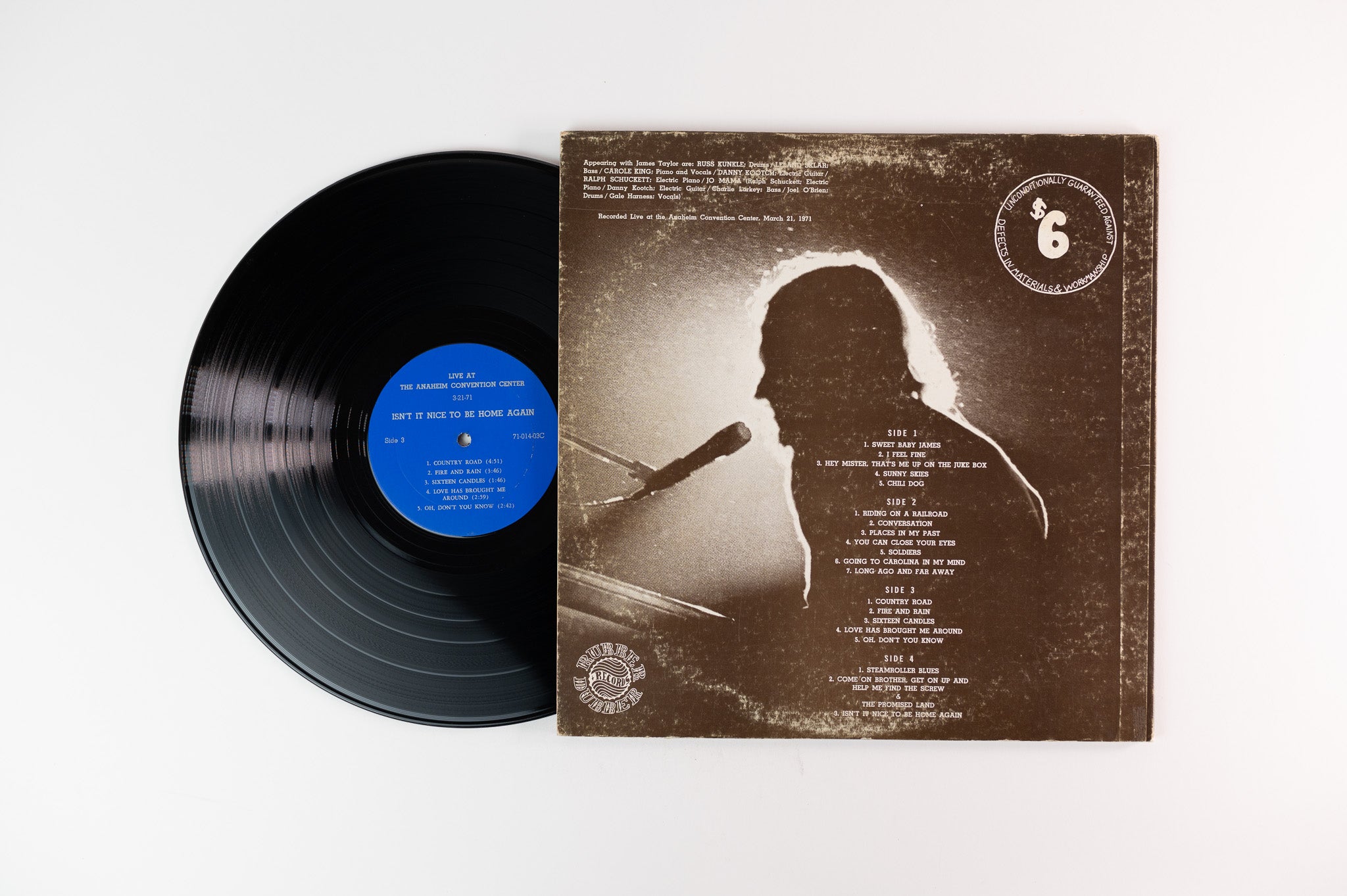 James Taylor - Isn't It Nice To Be Home Again Live Anaheim 3-21-71 Unofficial Release