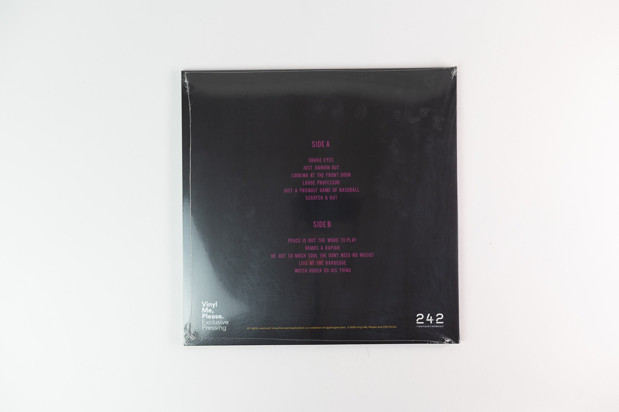 Main Source - Breaking Atoms on Vinyl Me Please Orange in Clear Vinyl Reissue Sealed