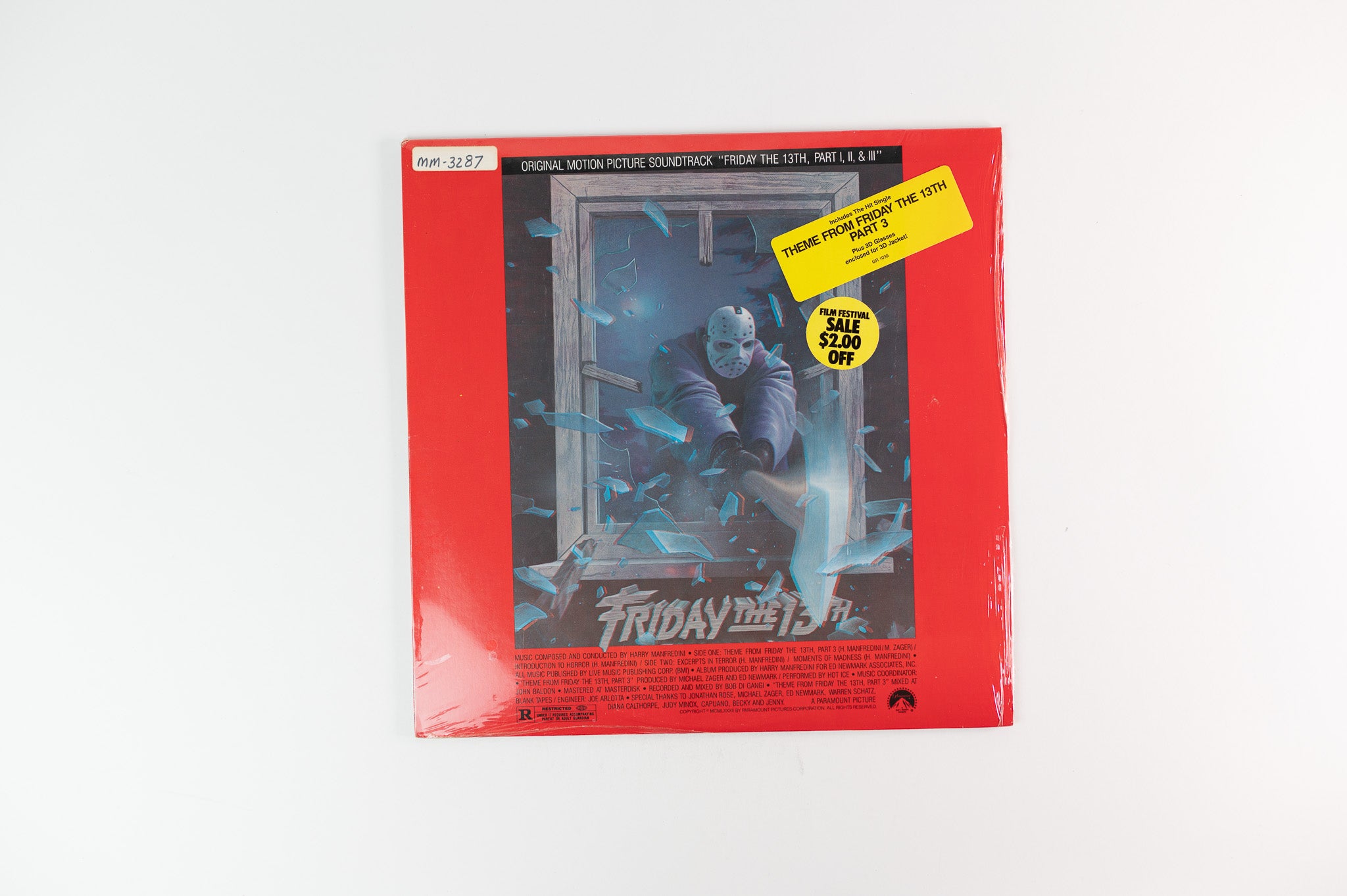 Harry Manfredini - Friday The 13th, Part I, II, & III (Original Soundtrack) on Gramavision Sealed