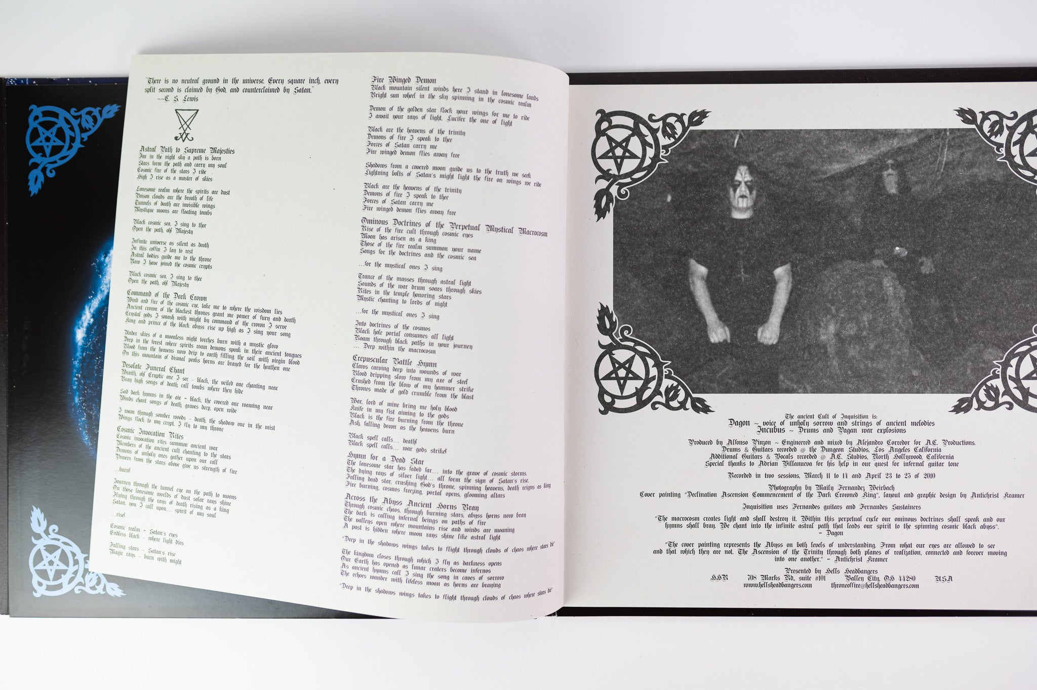 Inquisition - Ominous Doctrines Of The Perpetual Mystical Macrocosm on Hells Headbangers Colored Vinyl