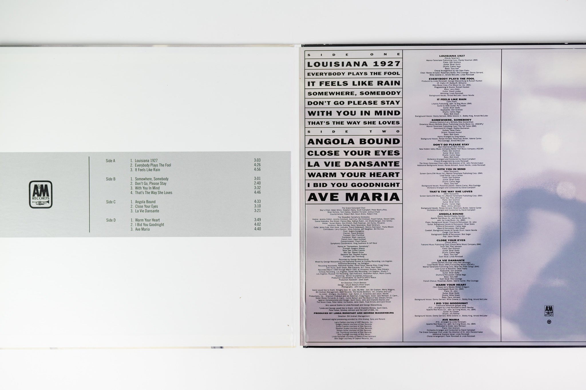 Aaron Neville - Warm Your Heart on Original Recordings Group 180 Gram Ltd Numbered Reissue