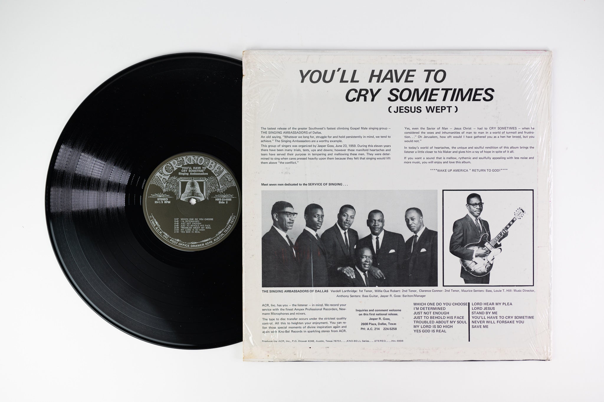 The Singing Ambassadors - You ll Have To Cry Sometime on ACR Kno Bel