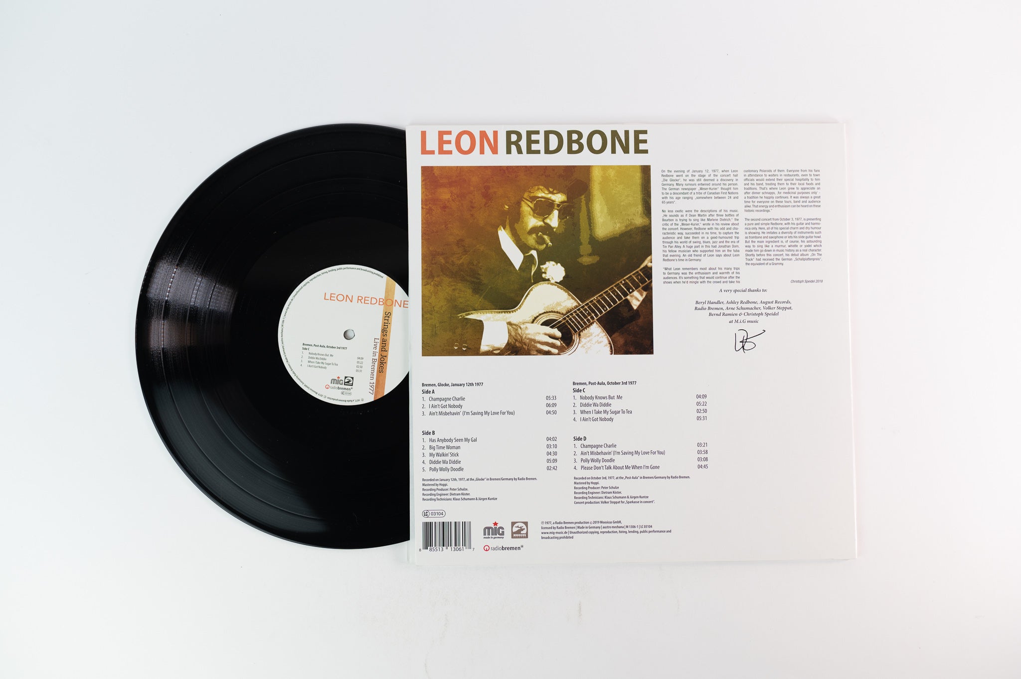 Leon Redbone - Strings And Jokes Live In Bremen 1977 on MIG