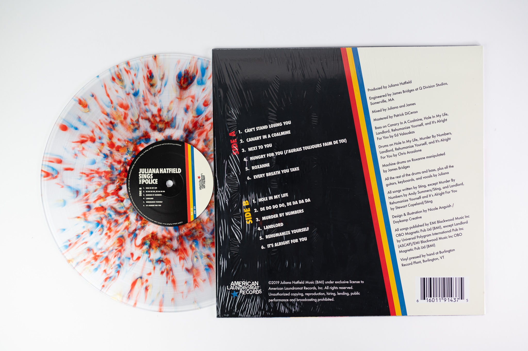 Juliana Hatfield - Juliana Hatfield Sings The Police on American Laundromat Sunburst Splatter