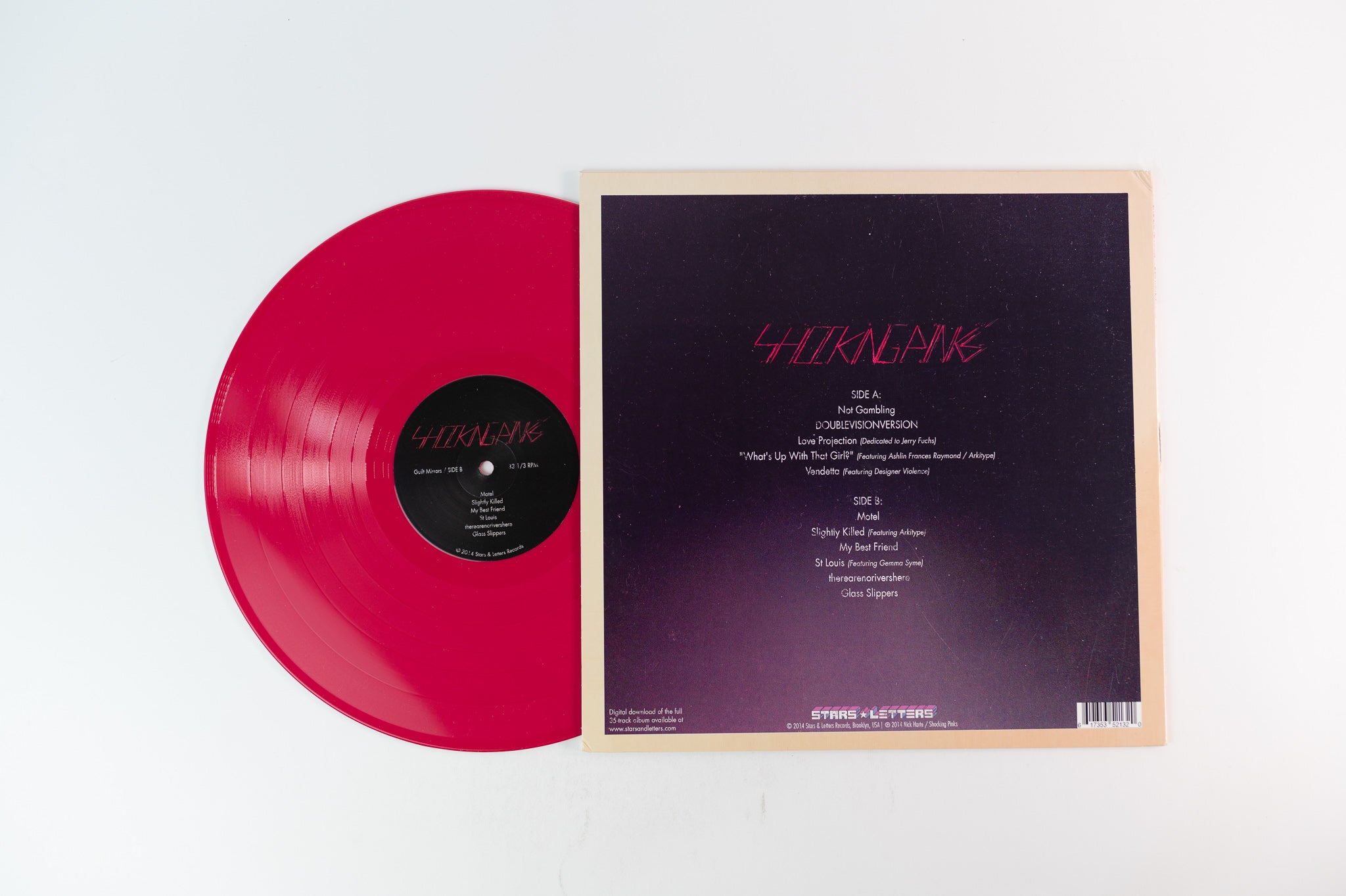 Shocking Pinks - Guilt Mirrors on Stars and Letters Limited Pink Vinyl