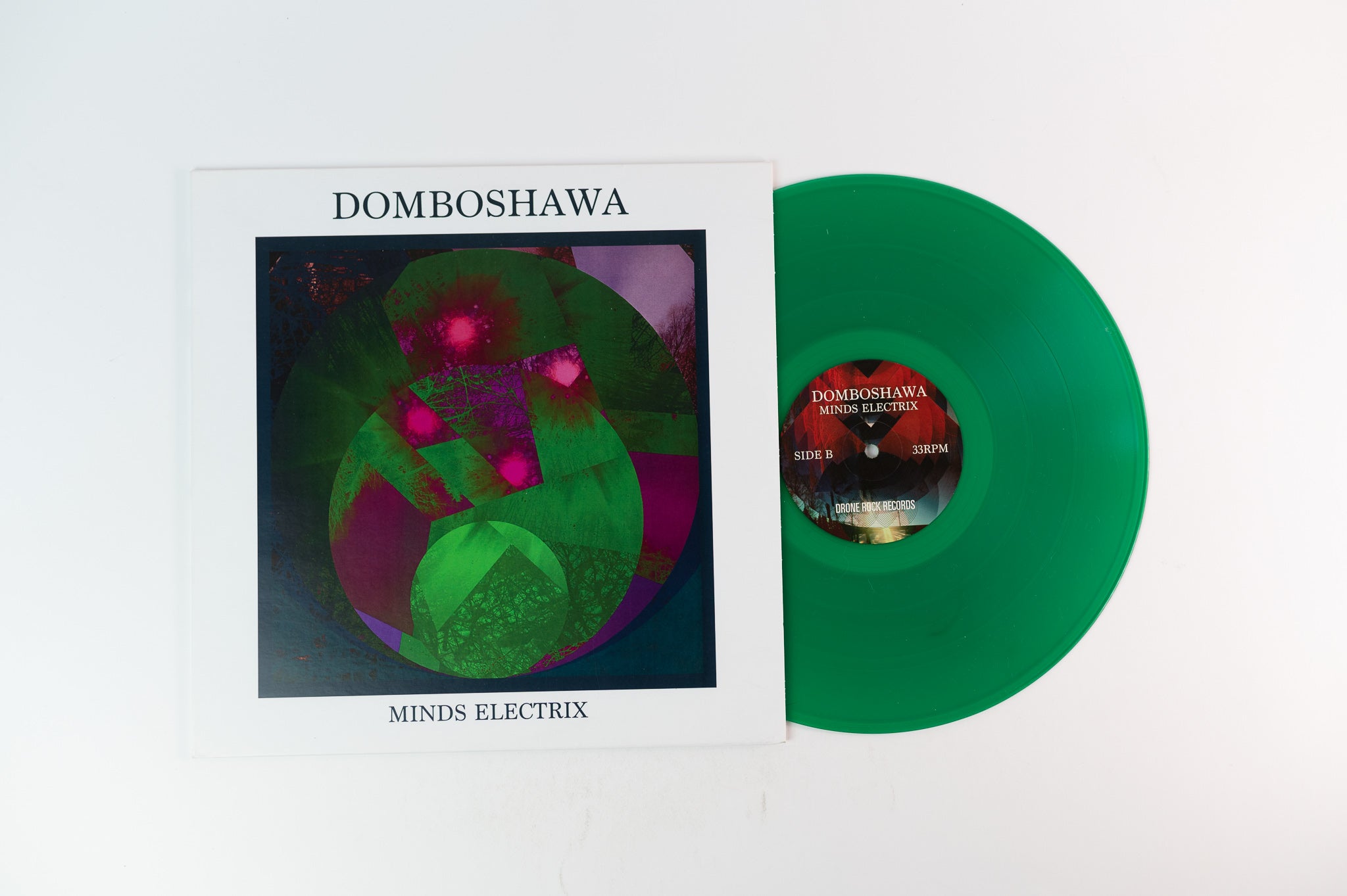 Domboshawa - Minds Electrix on Drone Rock UK Press Transparent Green Vinyl