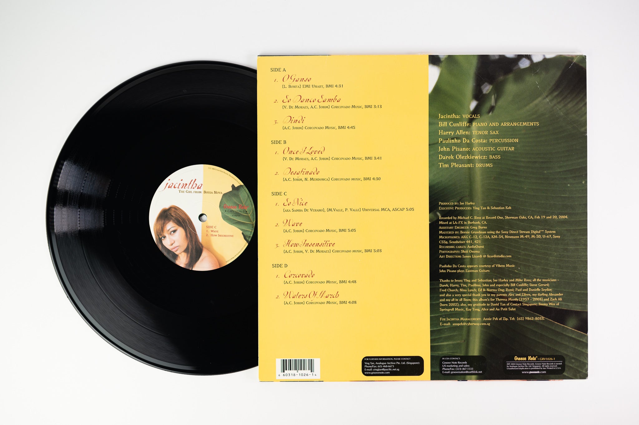Jacintha - The Girl From Bossa Nova on Groove Note 180 Gram