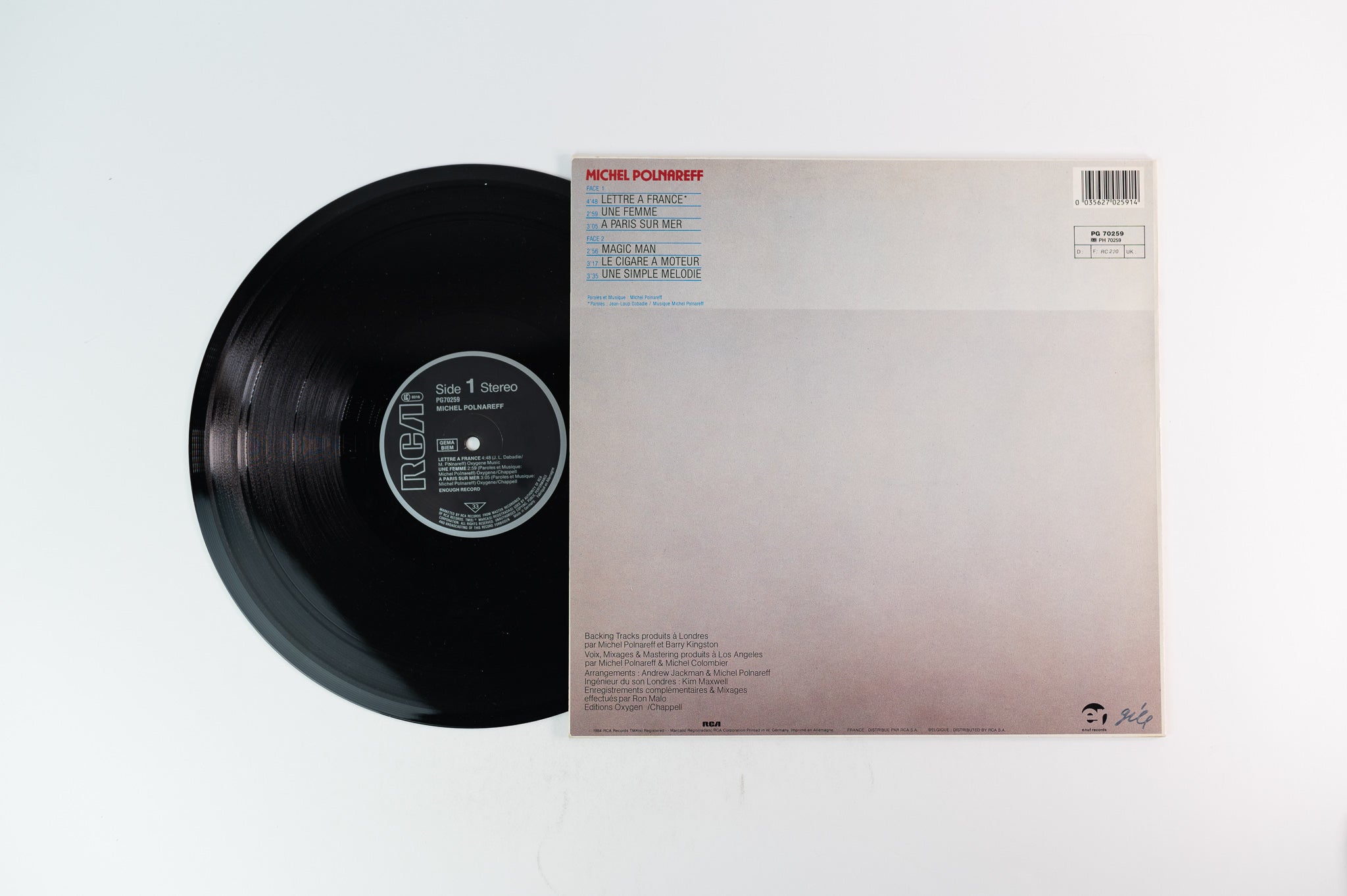 Michel Polnareff - Lettre A France on RCA French Pressing