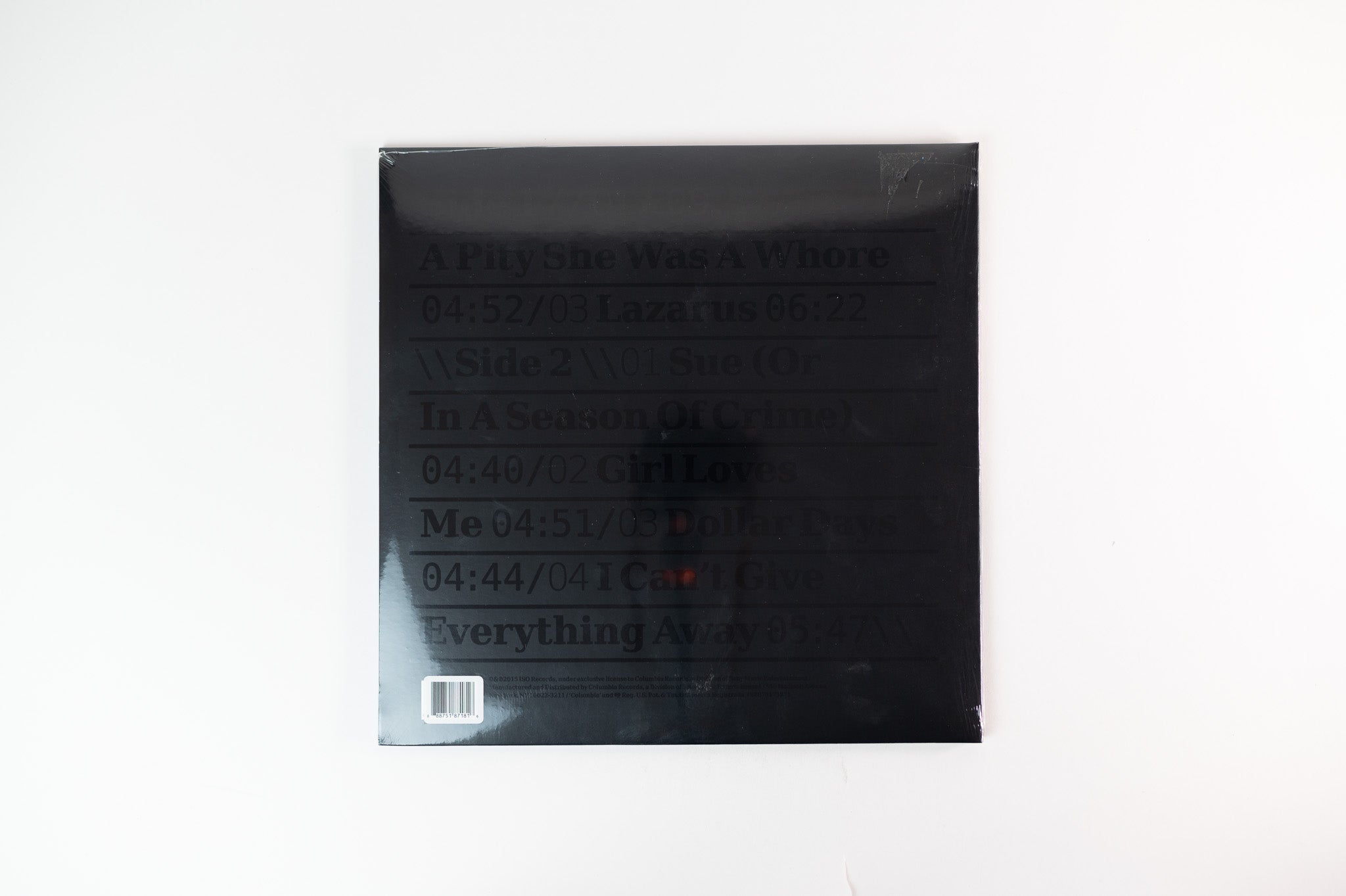 David Bowie - ★ (Blackstar) on ISO Columbia Ltd Clear 180 Gram Vinyl Sealed