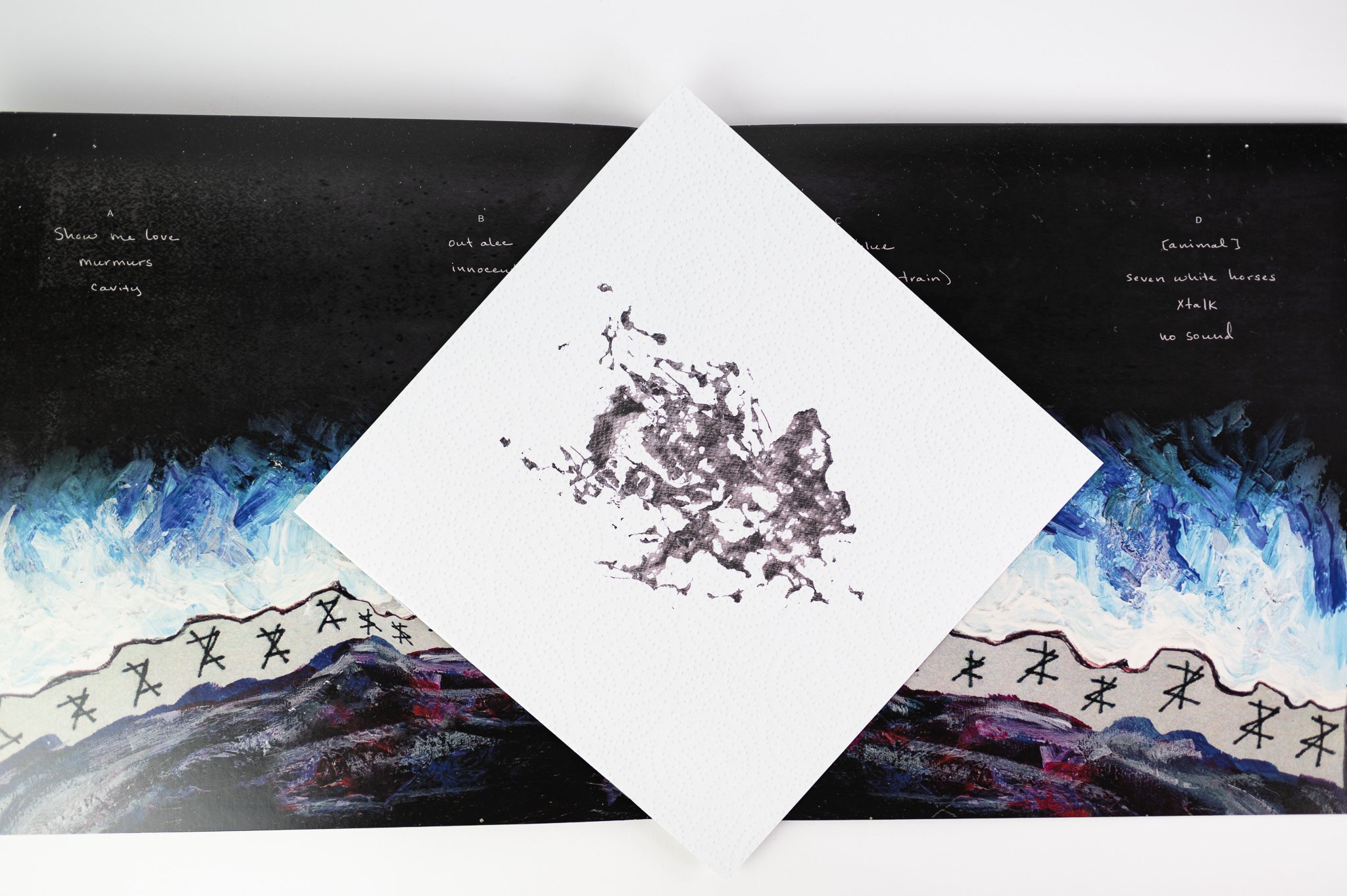 Hundred Waters - The Moon Rang Like A Bell Vinyl Me Please Limited Edition Numbered Blue Marbled