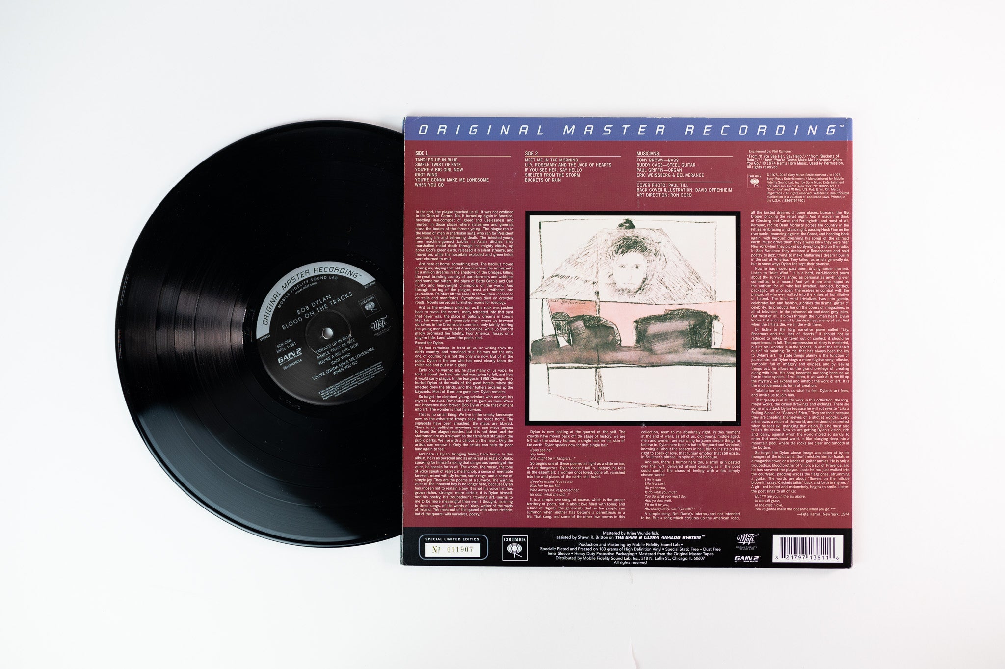 Bob Dylan - Blood On The Tracks Mobile Fidelity Sound Lab MFSL Reissue