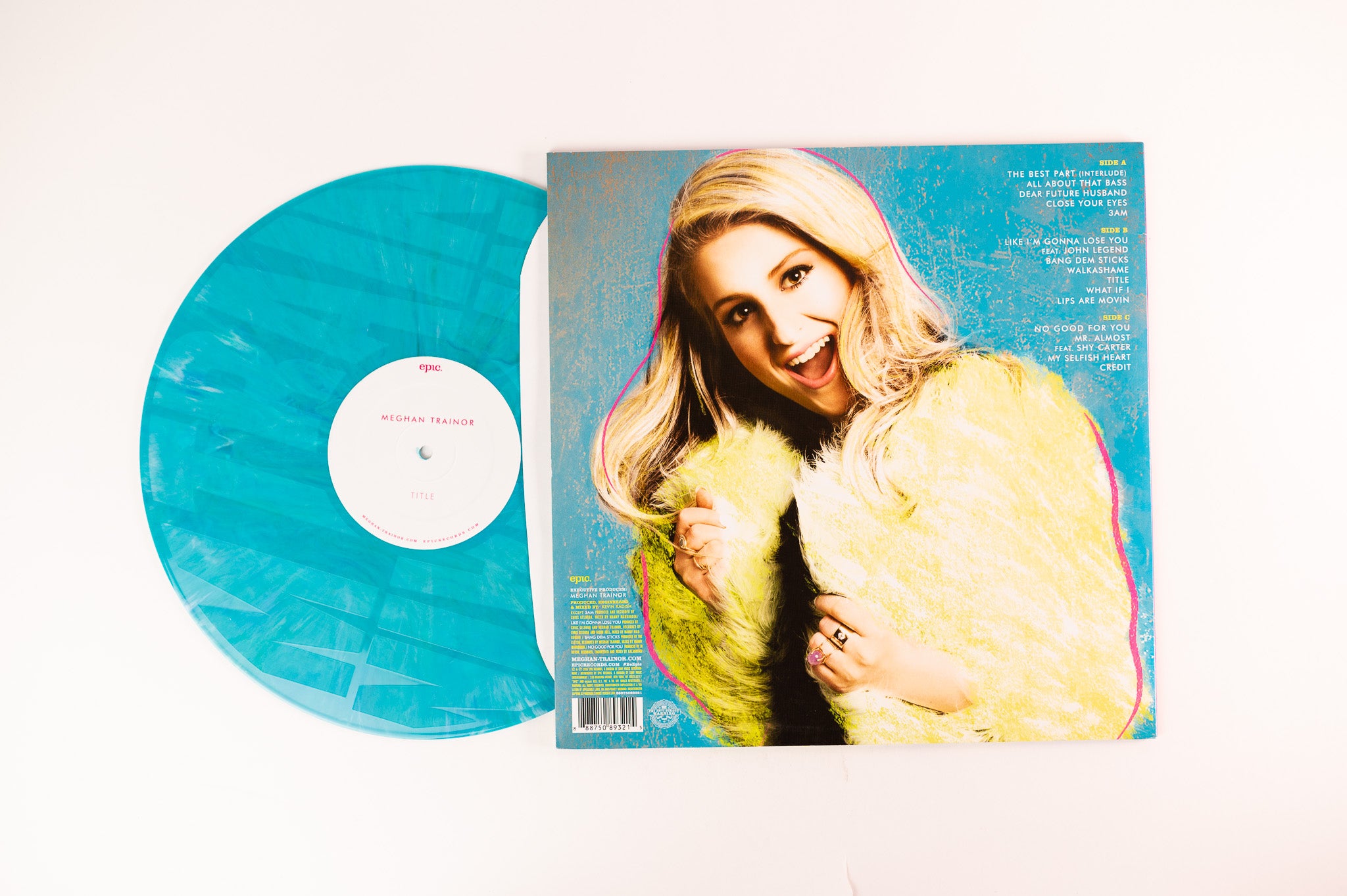 Meghan Trainor - Title on Epic Ltd Deluxe Turquoise Vinyl