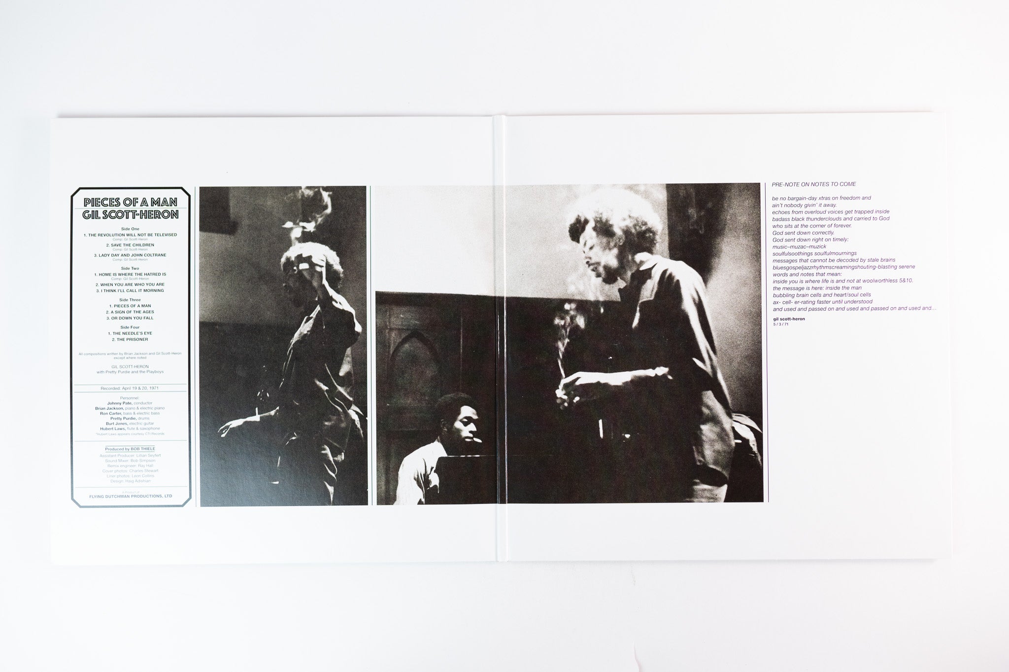 Gil Scott-Heron - Pieces Of A Man on Flying Dutchman BGP Reissue
