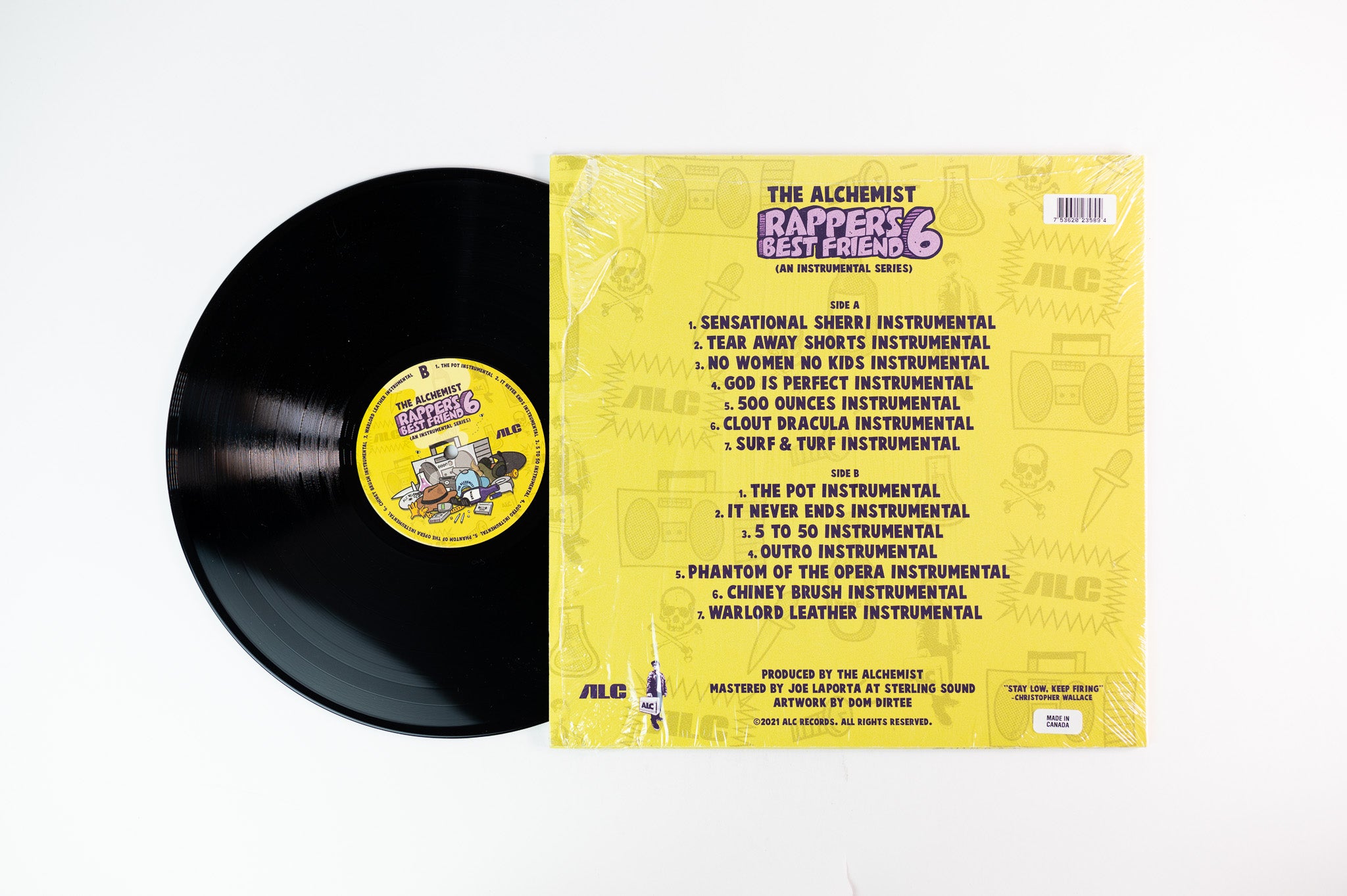 Alchemist - Rapper’s Best Friend 6 (An Instrumental Series) on ALC Ltd Black Vinyl