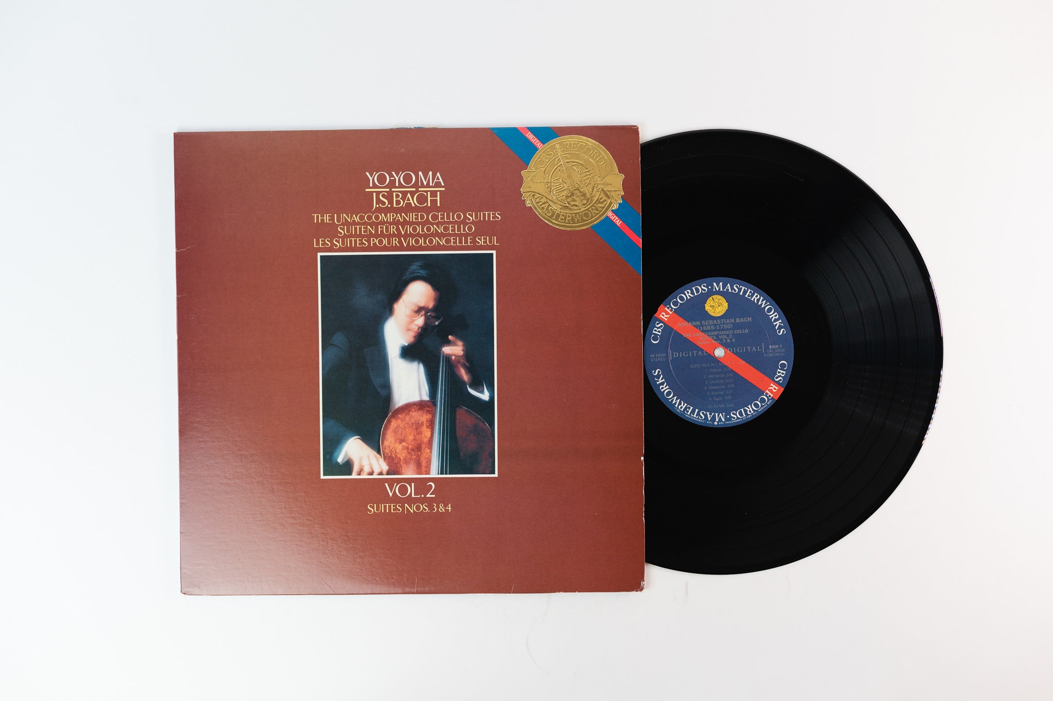 Yo-Yo Ma, J.S. Bach- The Unaccompanied Cello Suites Vol.2 - Suites Nos. 3 & 4 on CBS Masterworks