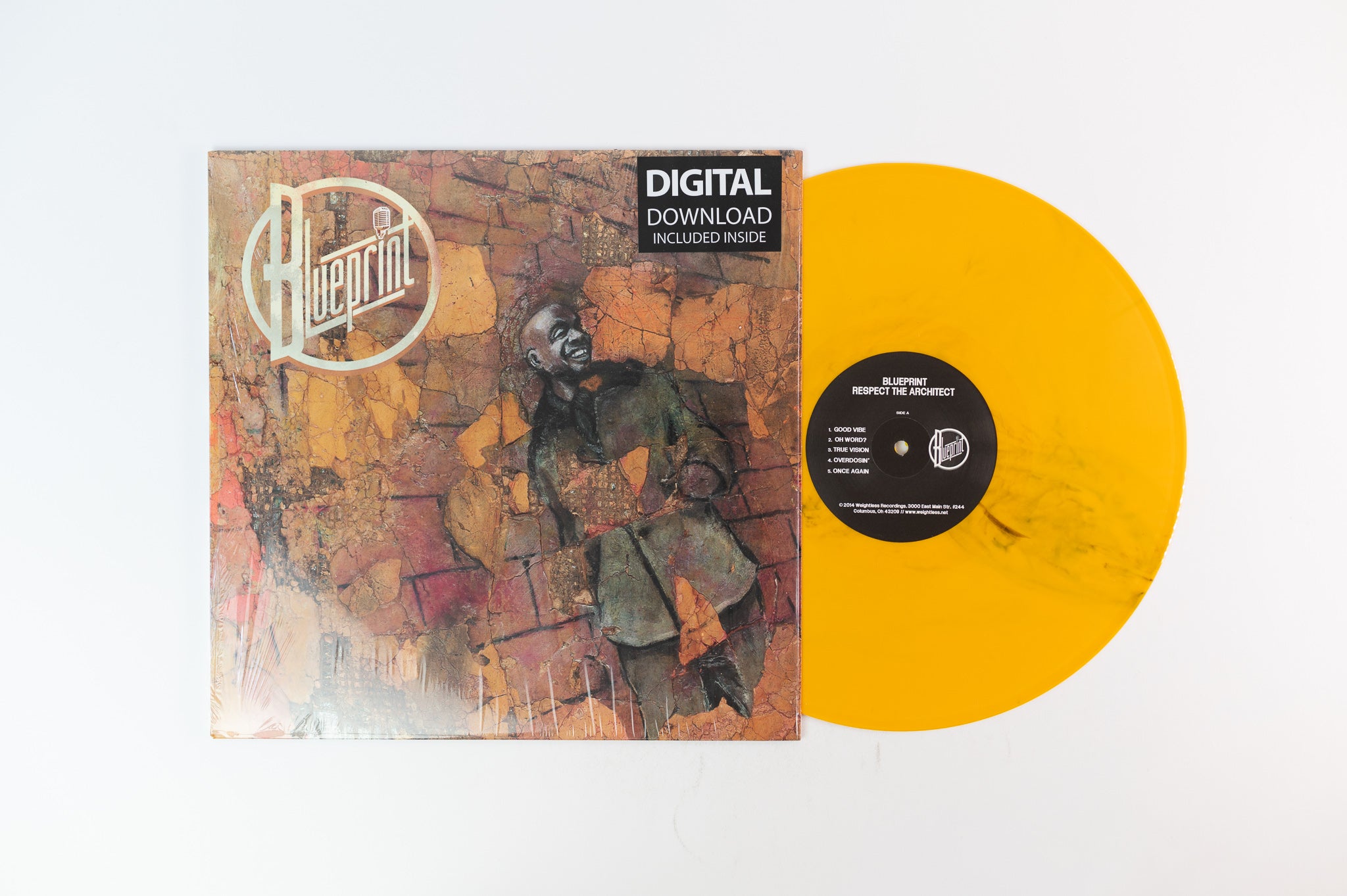 Blueprint - Respect The Architect on Weightless Limited Yellow Vinyl Reissue