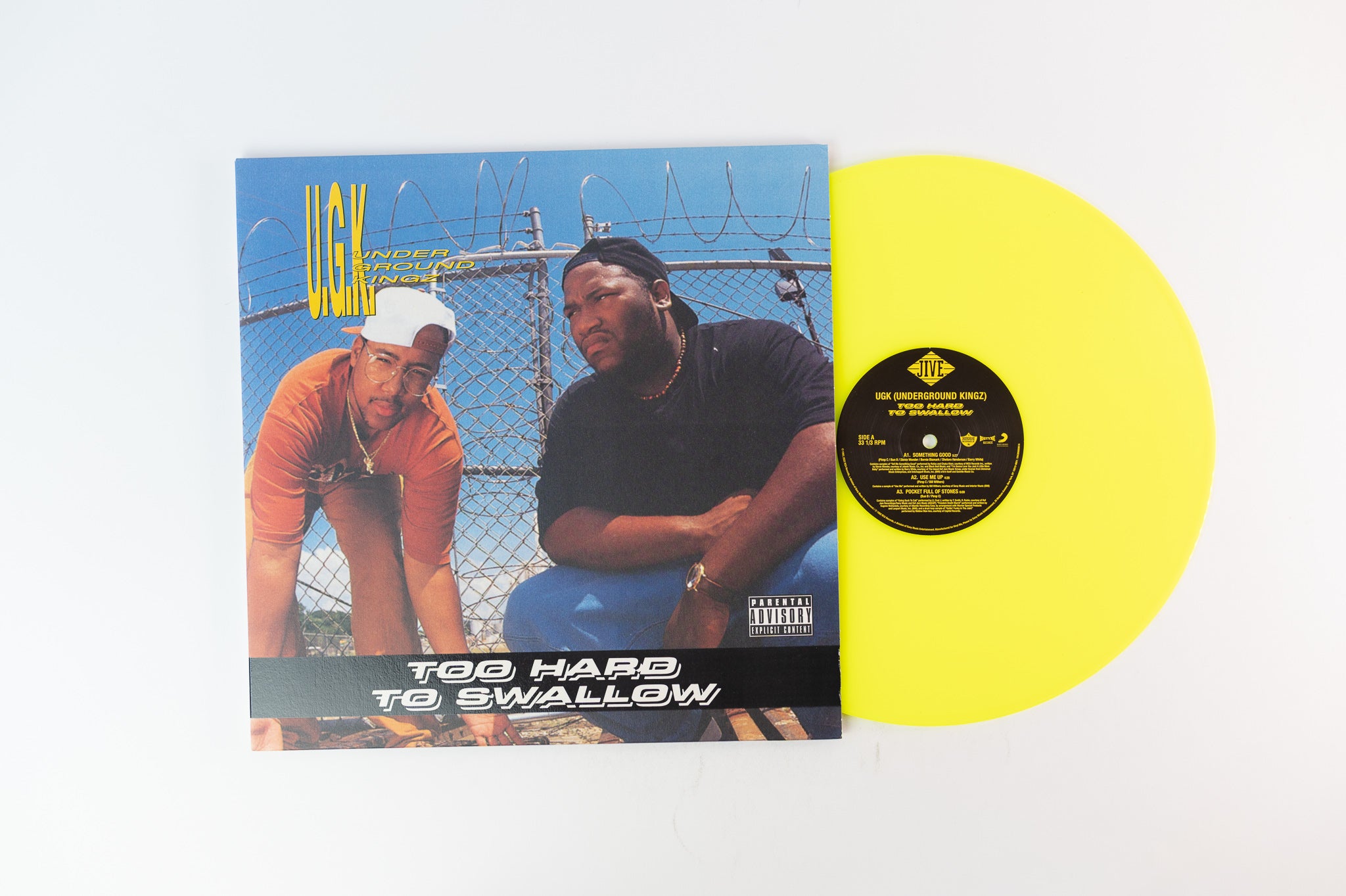 UGK - Too Hard to Swallow on Vinyl Me Please Yellow Neon Vinyl Reissue