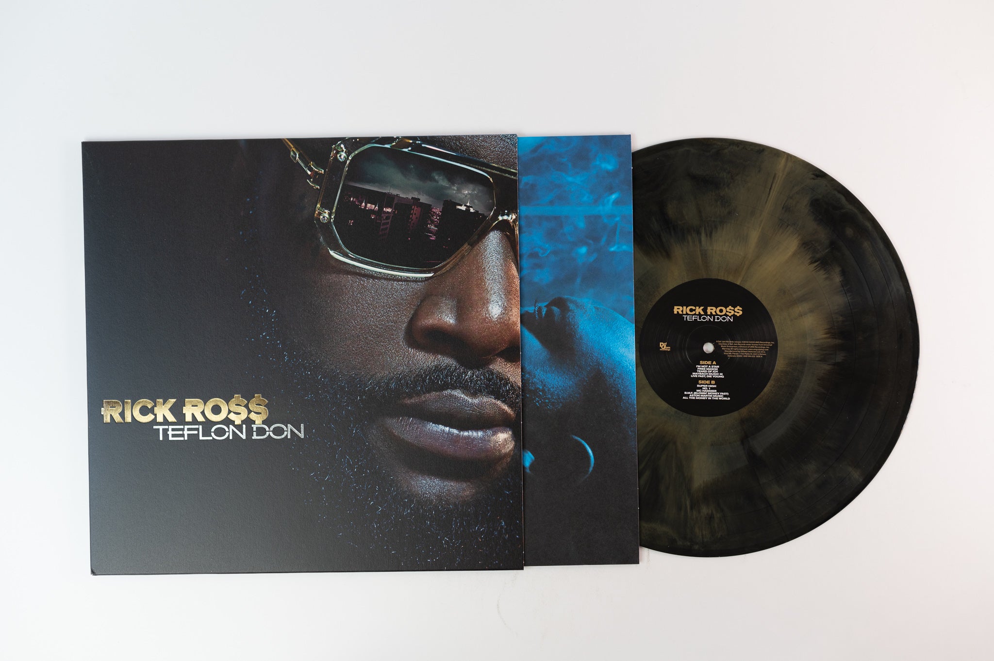Rick Ross - Teflon Don on Vinyl Me Please Black and Gold Galaxy Reissue
