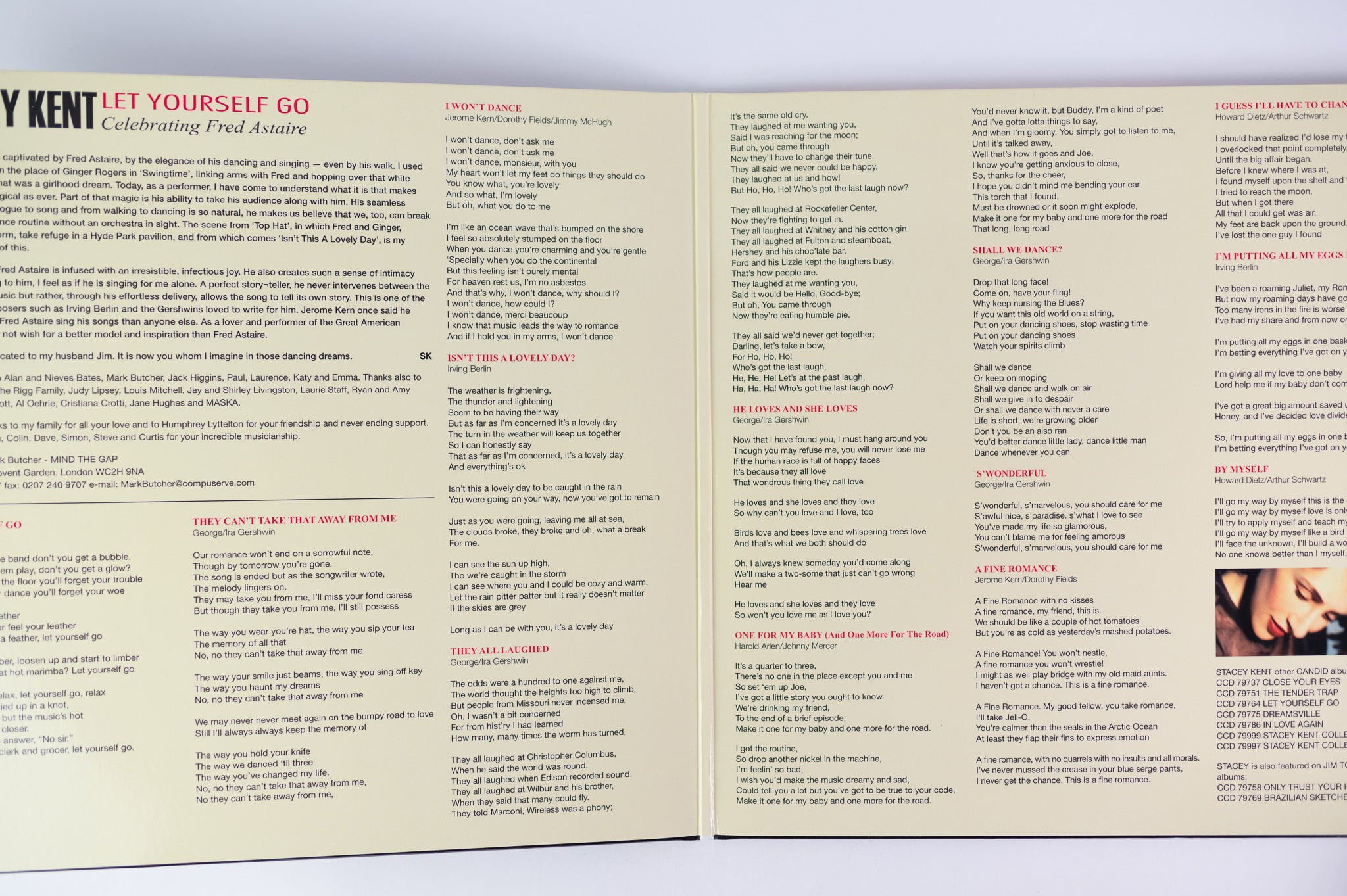 Stacey Kent - Let Yourself Go: Celebrating Fred Astaire on Candid / Pure Pleasure Records