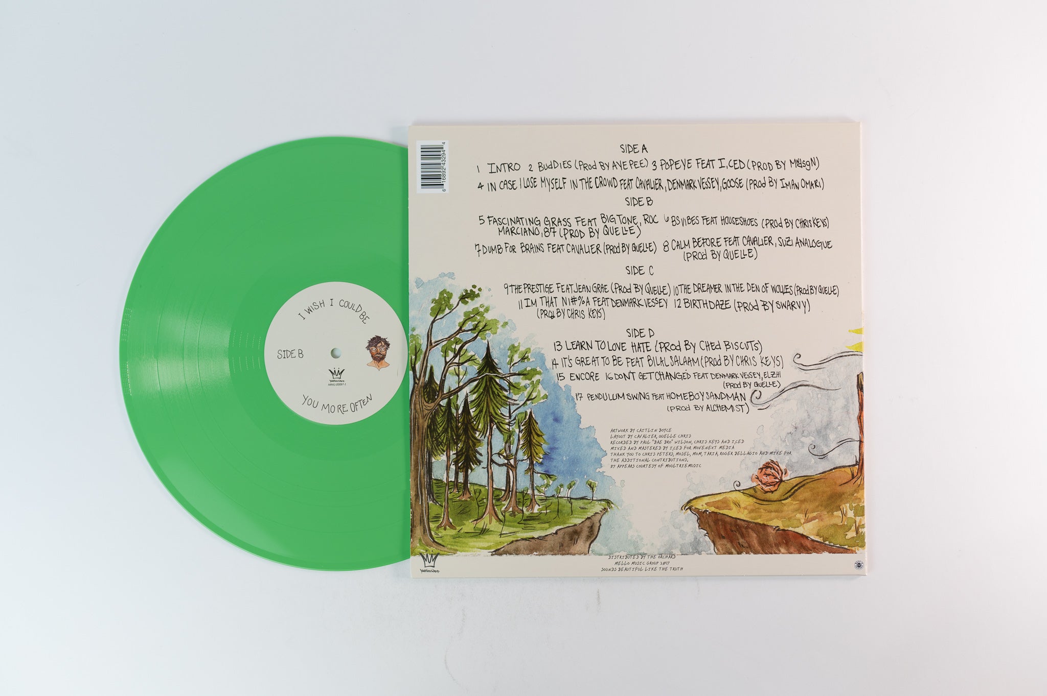 Quelle Chris - Being You Is Great! I Wish I Could Be You More Often on Mello Music Group Limited Green & Pink Vinyl Repress