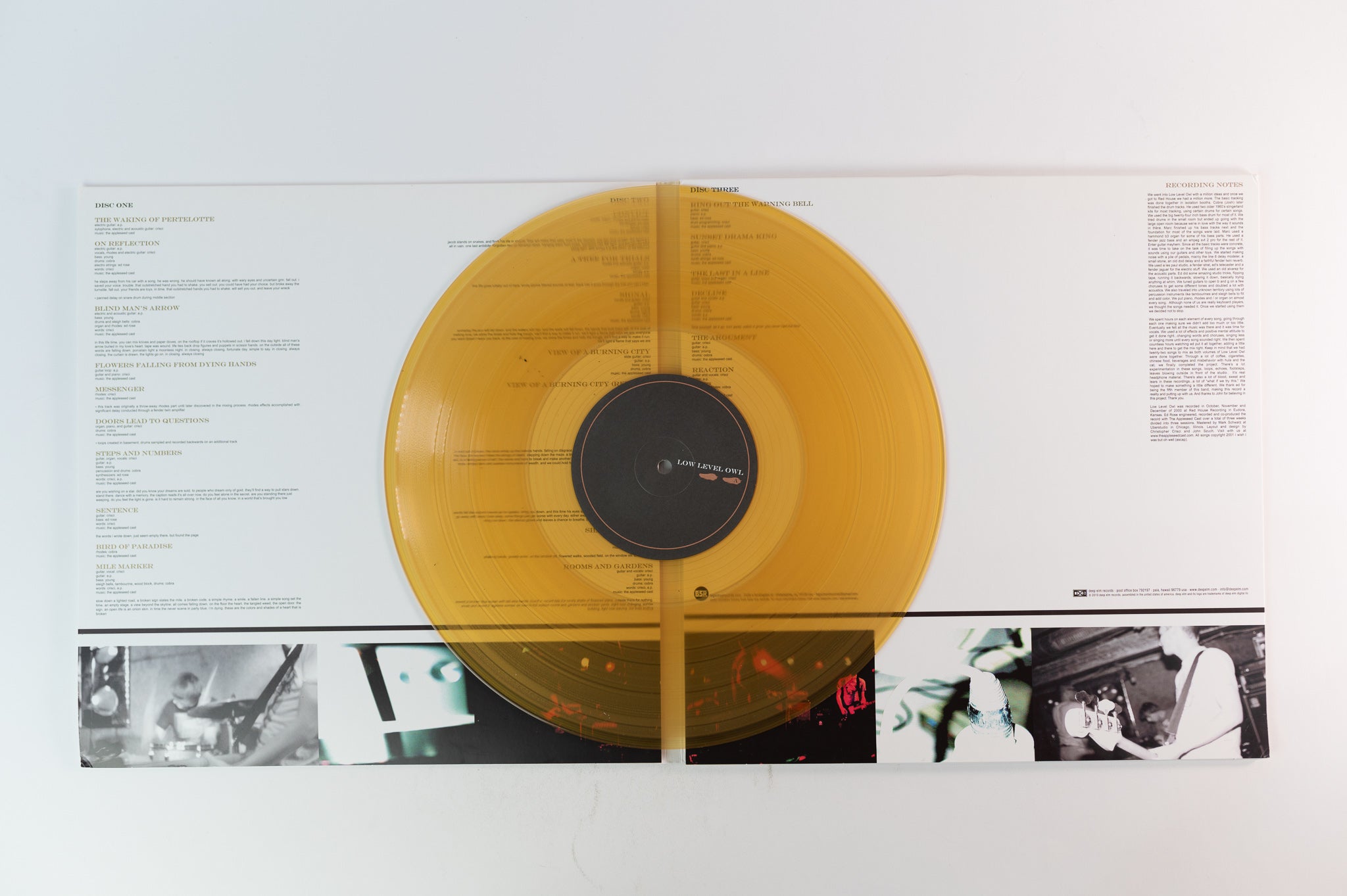 The Appleseed Cast - Low Level Owl: Volumes I + II on Deep Elm Limited Gold Vinyl