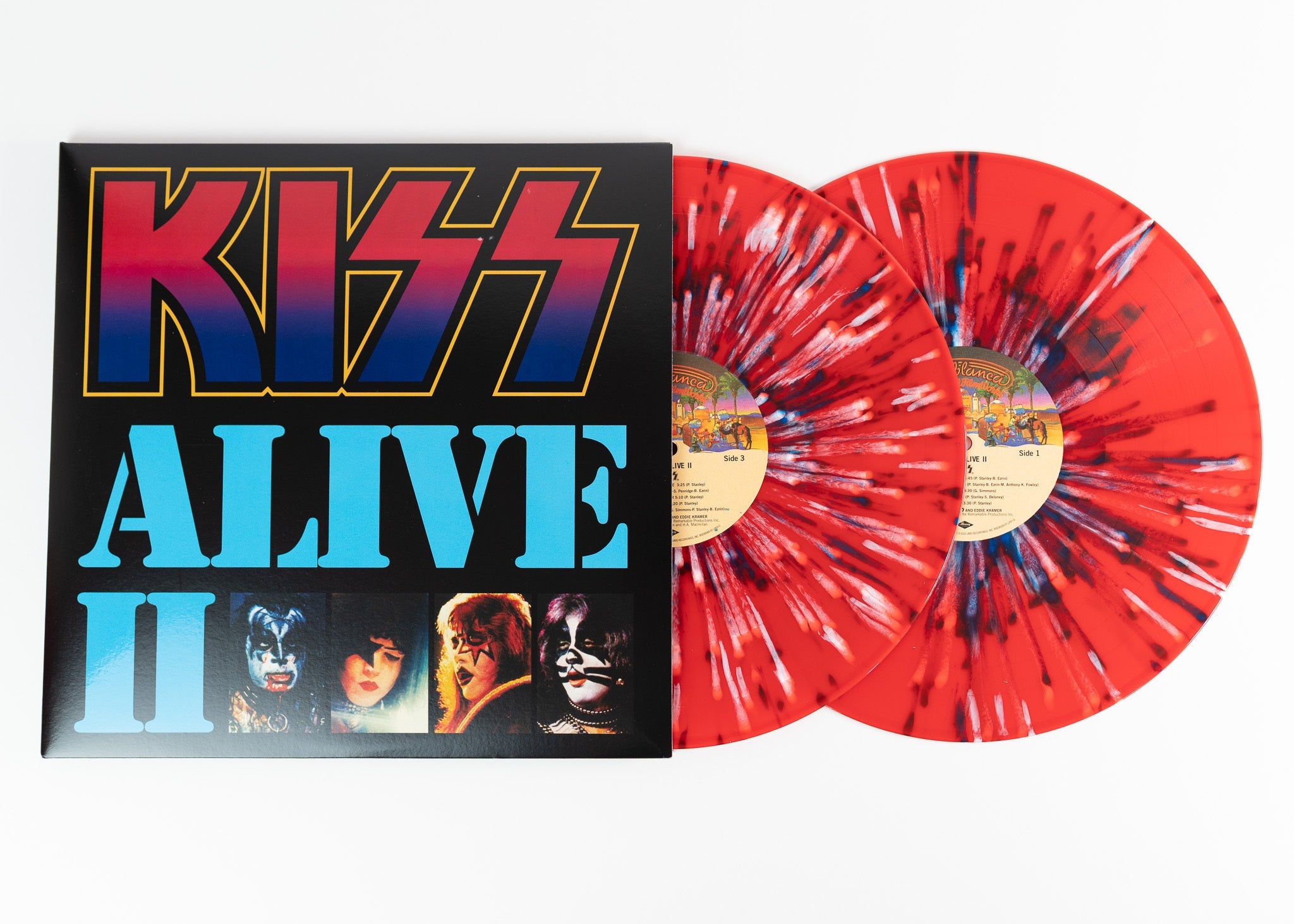 DAMAGED] Kiss - Alive II [Red & Blue Splatter Vinyl] [LIMIT 1 PER CUS
