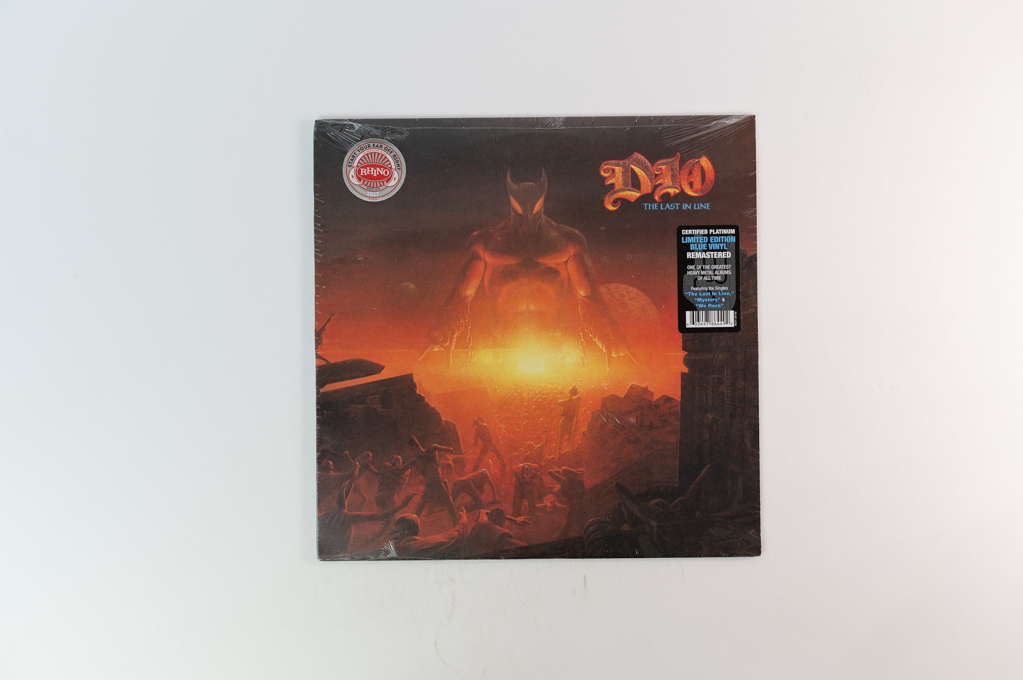 Dio - The Last In Line on Warner Bros Rhino Limited Edition Blue Vinyl Reissue Sealed