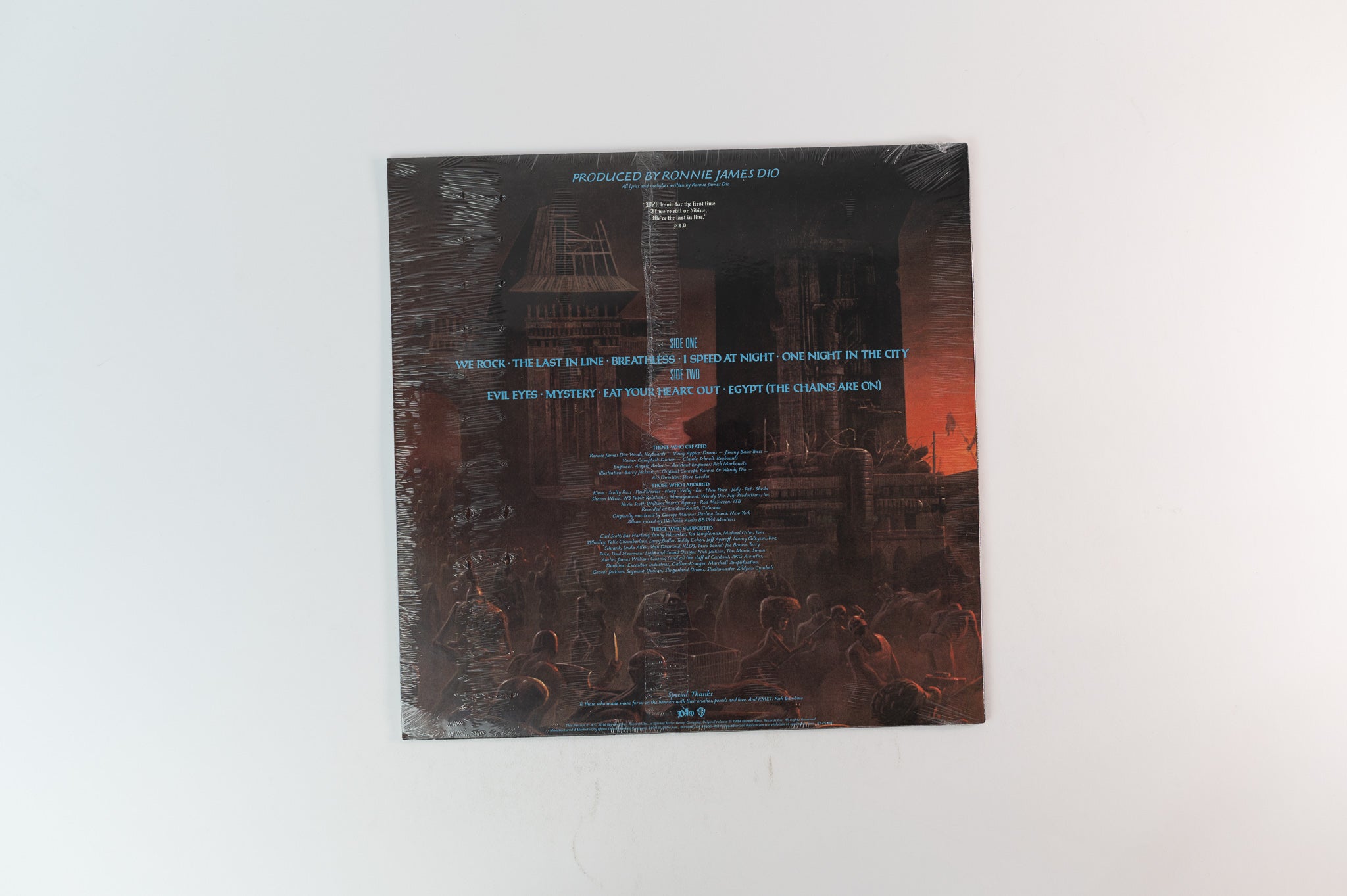 Dio - The Last In Line on Warner Bros Rhino Limited Edition Blue Vinyl Reissue Sealed