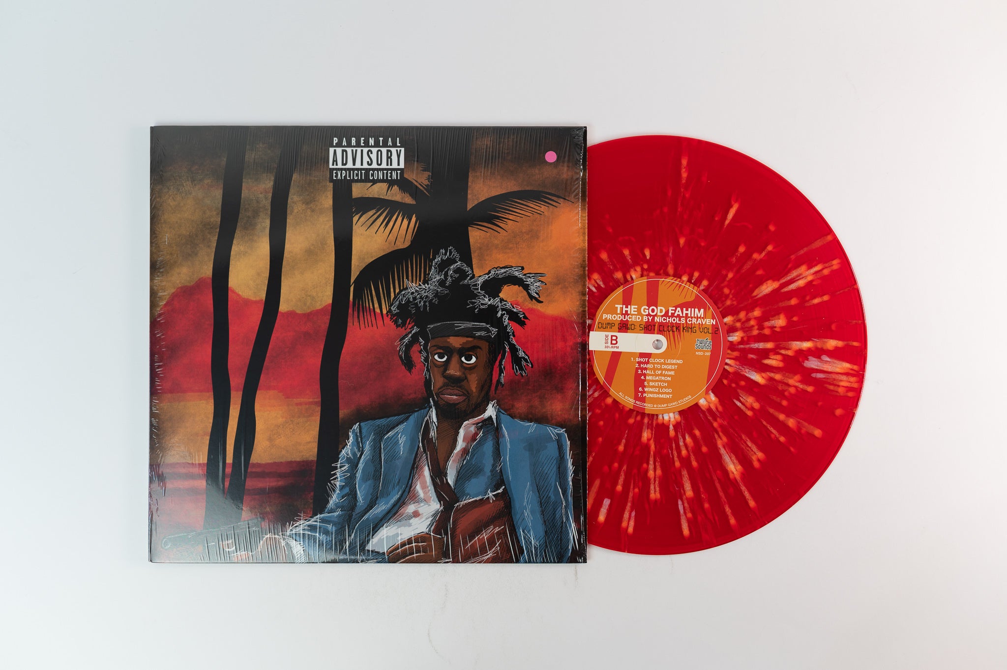 ThaGodFahim, Nicholas Craven- Dump Gawd: Shot Clock King Volume 1 & 2 on Nature Sounds - Splatter Vinyl