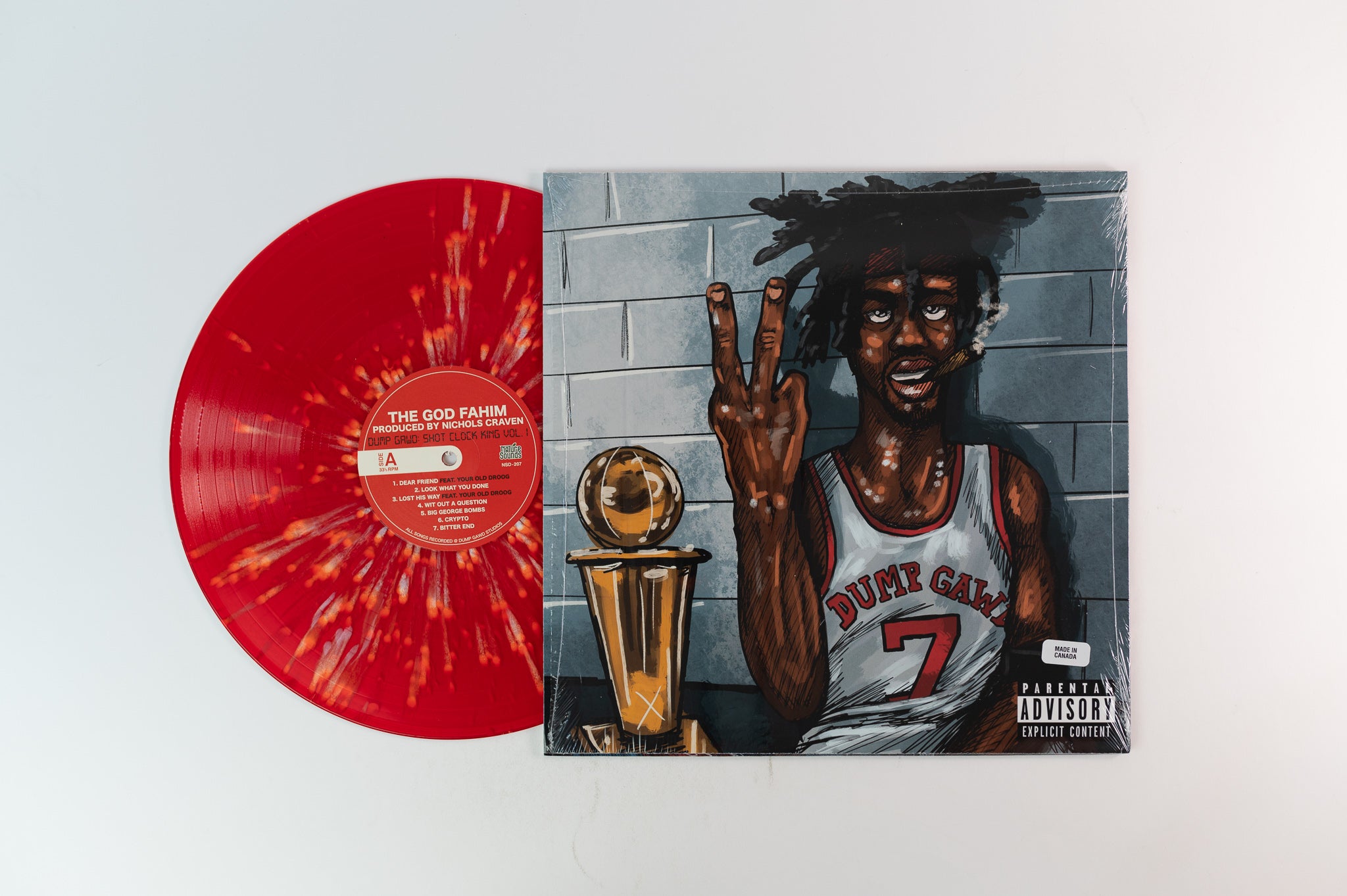 ThaGodFahim, Nicholas Craven- Dump Gawd: Shot Clock King Volume 1 & 2 on Nature Sounds - Splatter Vinyl
