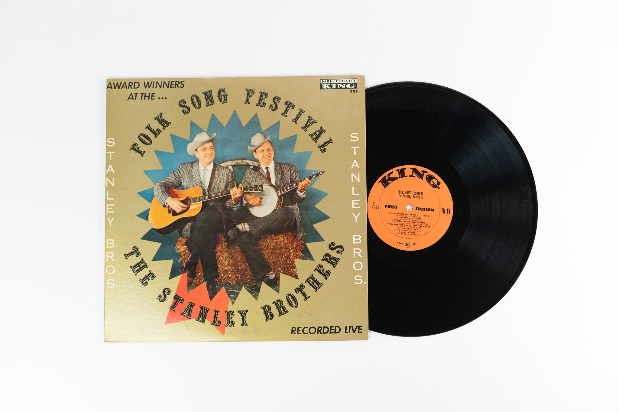 The Stanley Brothers - Folk Song Festival on King Orange Label First Edition