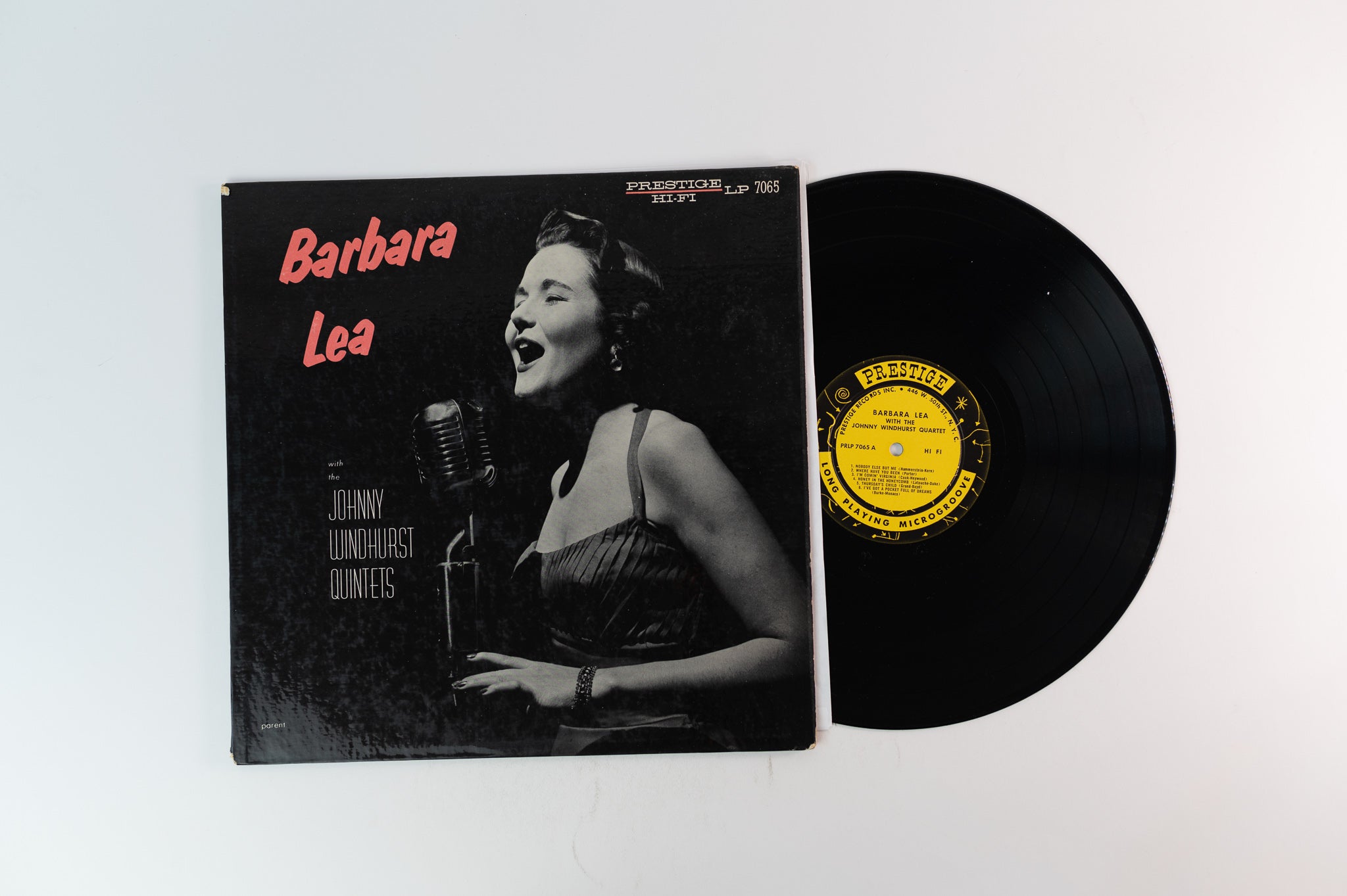 Barbara Lea - Barbara Lea With The Johnny Windhurst Quintets on Prestige Mono W 50th Deep Groove