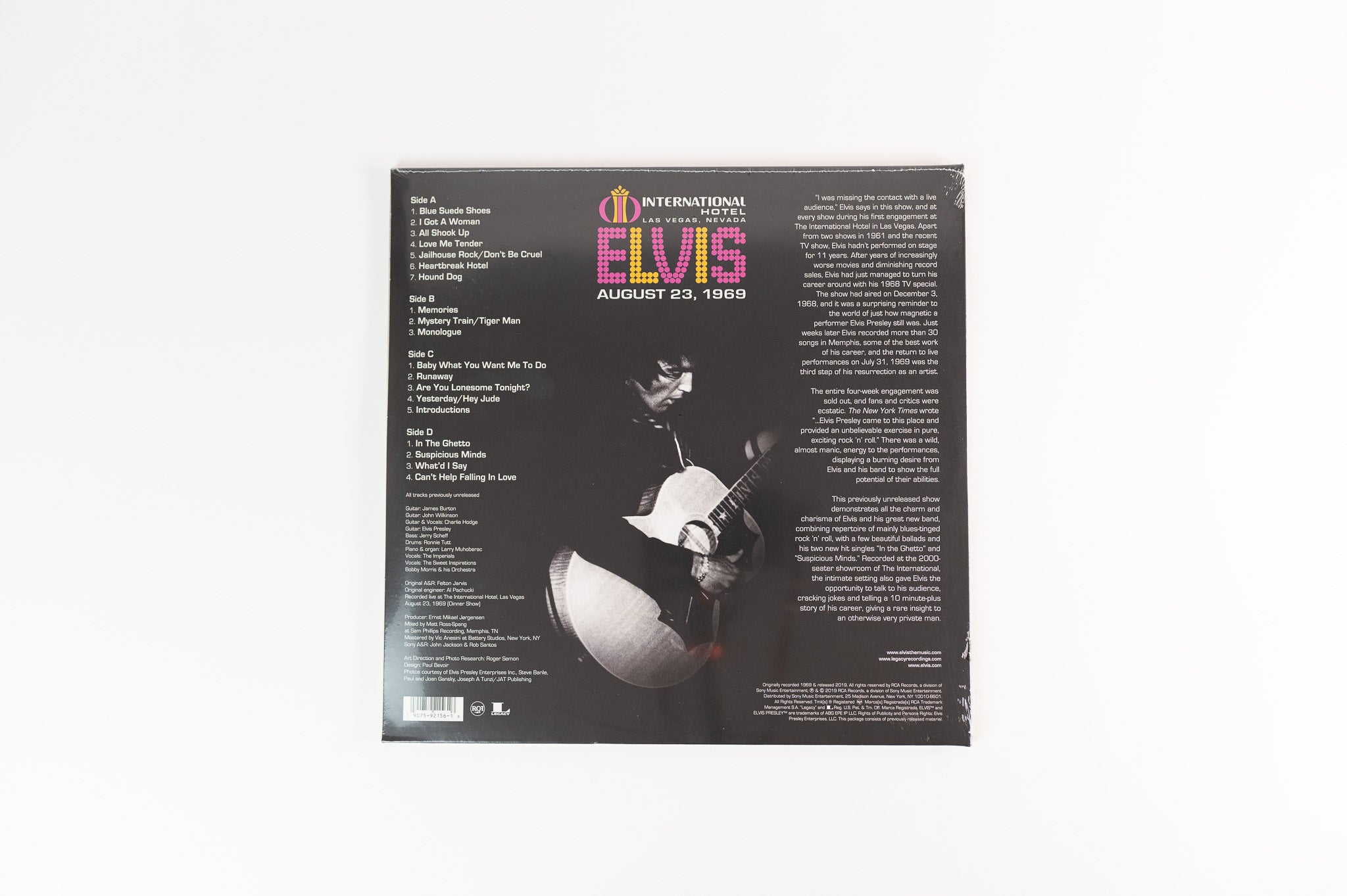 Elvis Presley - The International Hotel, Las Vegas, Nevada, August 23, 1969 on Legacy RSD Sealed