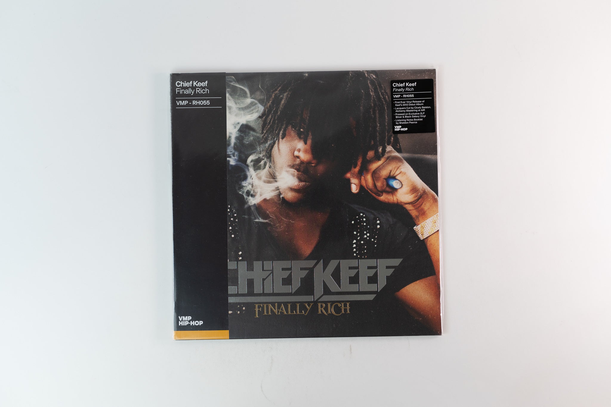 Chief Keef - Finally Rich Vinyl Me Please Silver & Black Galaxy Reissue