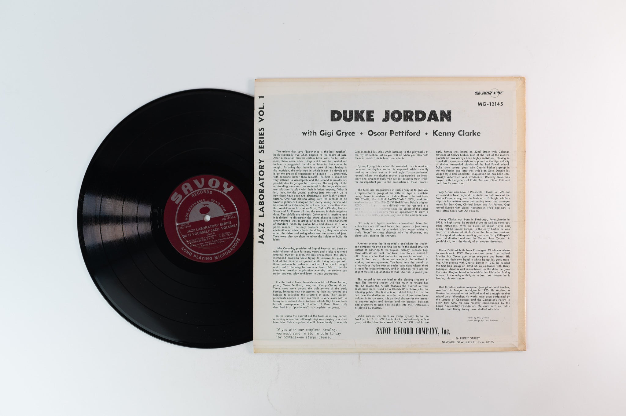 Duke Jordan - Do It Yourself Jazz Vol. 1 on Savoy Reissue