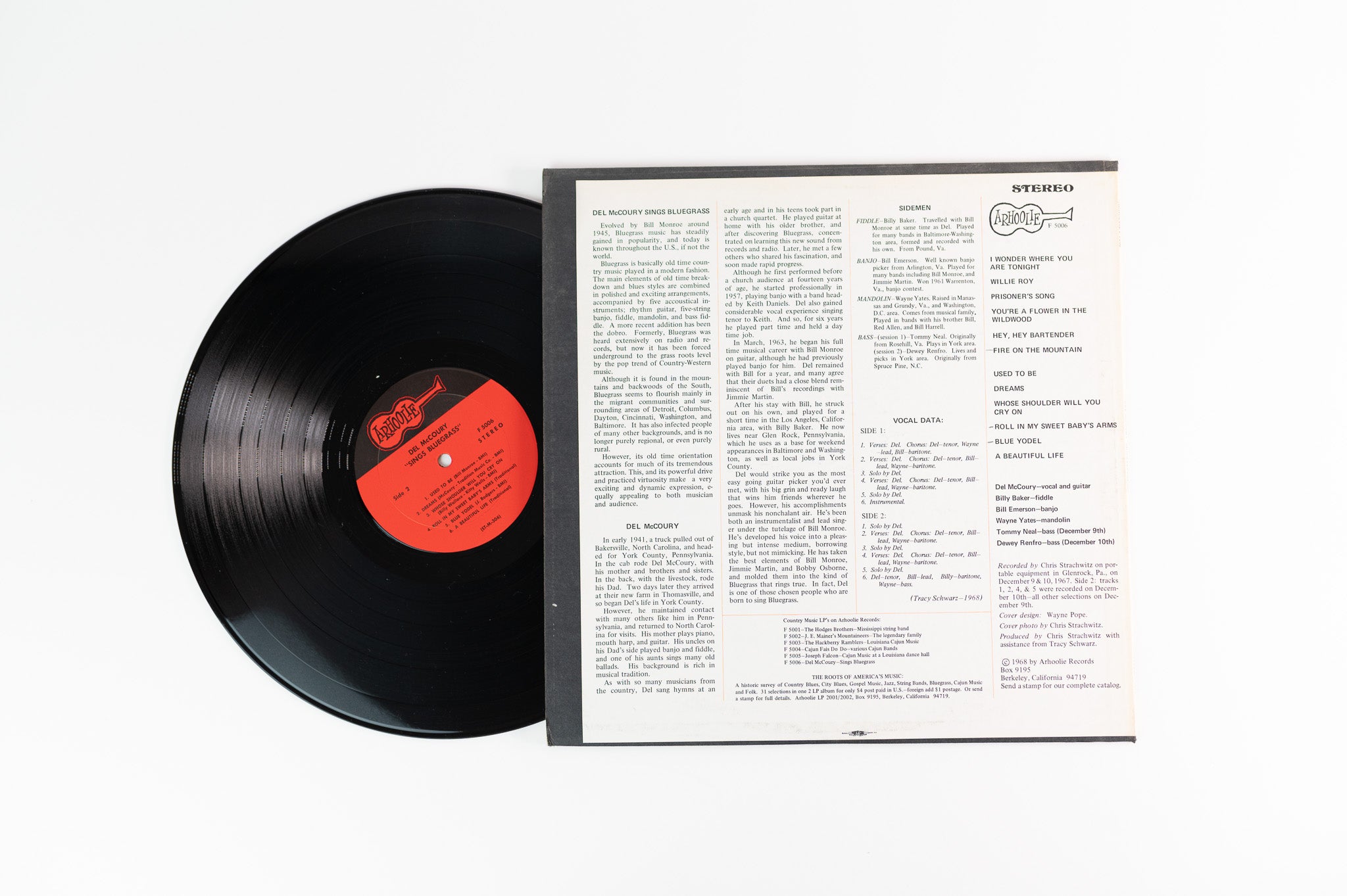 Del McCoury - Del McCoury Sings Bluegrass on Arhoolie