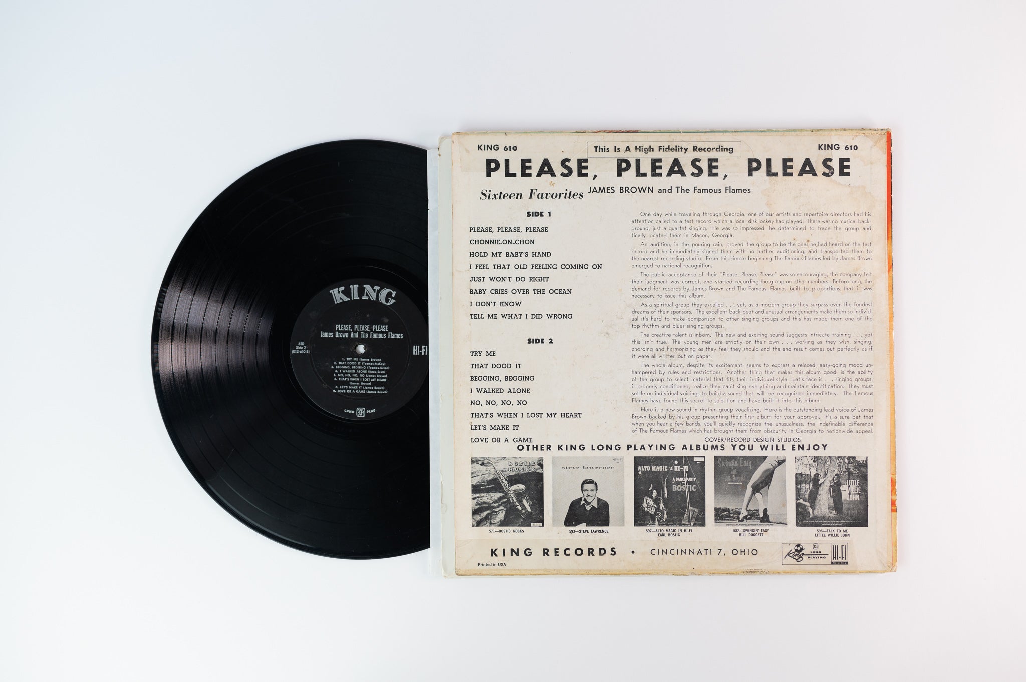 James Brown & The Famous Flames - Please, Please, Please on King Legs Cover