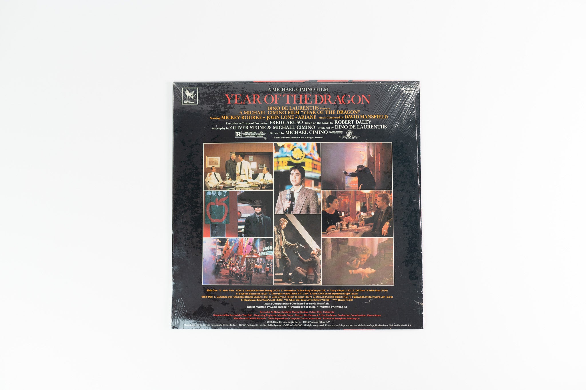 David Mansfield - Year Of The Dragon (Original Soundtrack) on Varese Sarabande Sealed