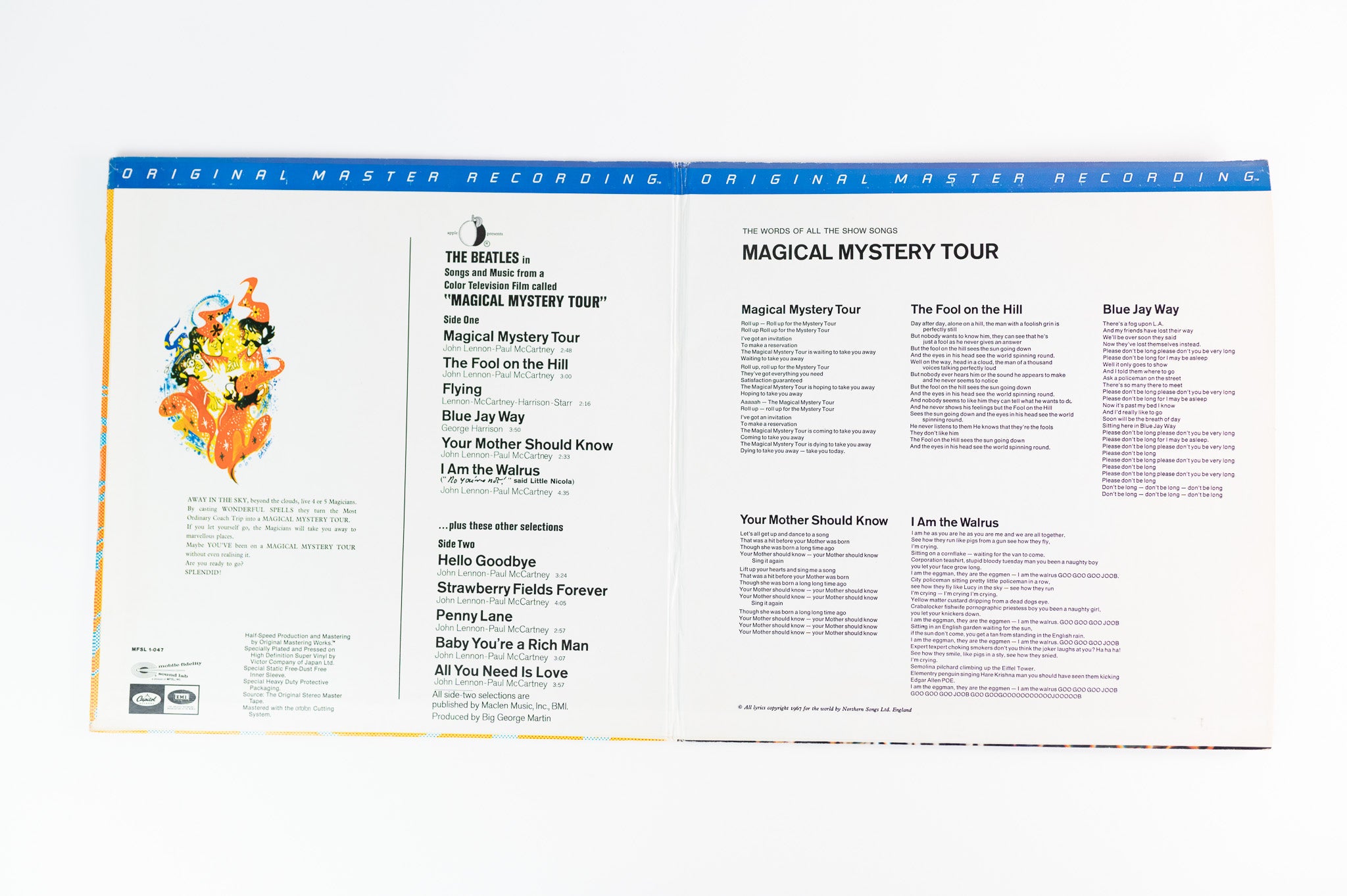 The Beatles - Magical Mystery Tour on Mobile Fidelity Sound Lab MFSL Reissue