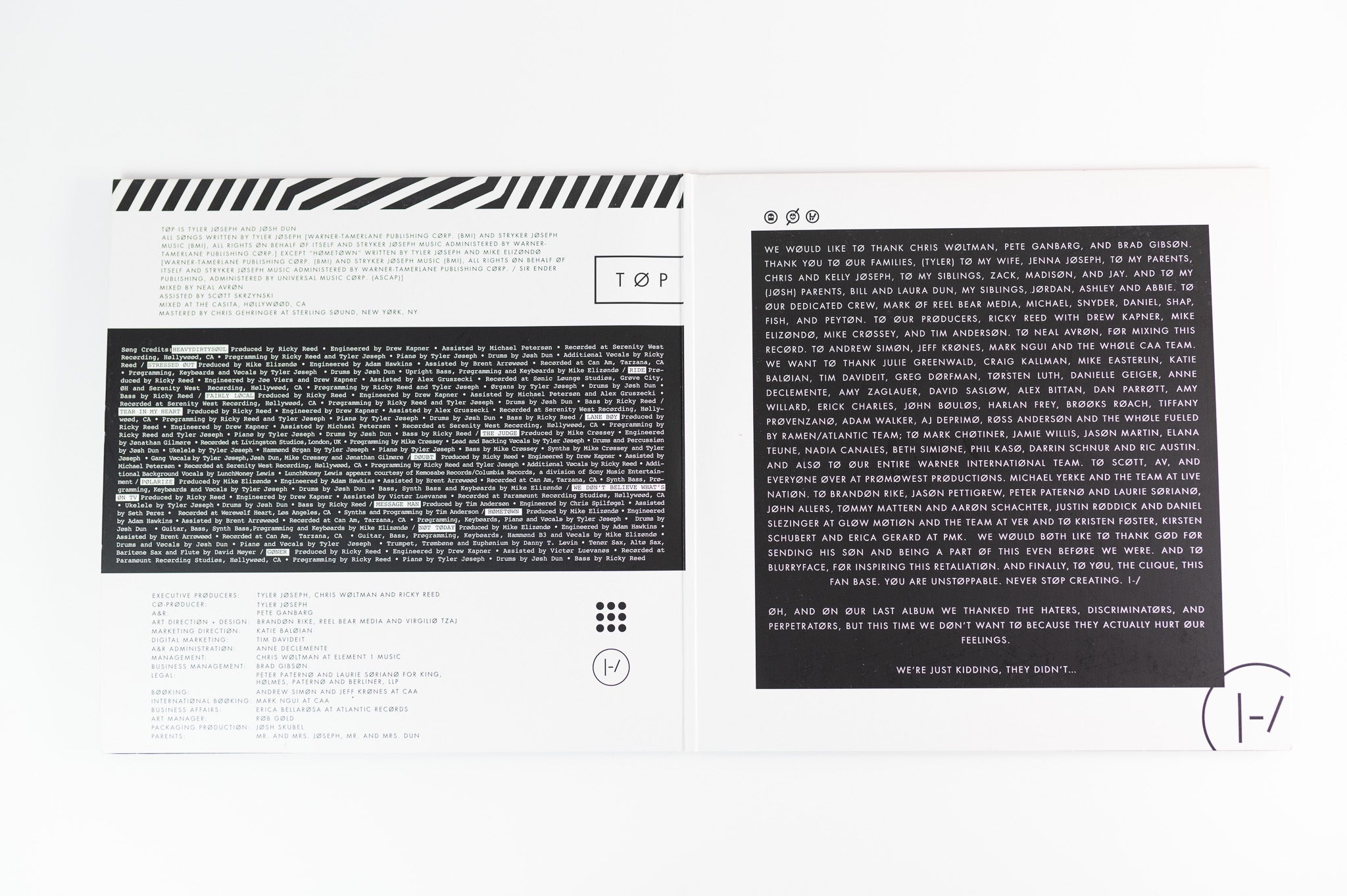 Twenty One Pilots - Blurryface on Fueled by Ramen Ltd With With Black Splatter