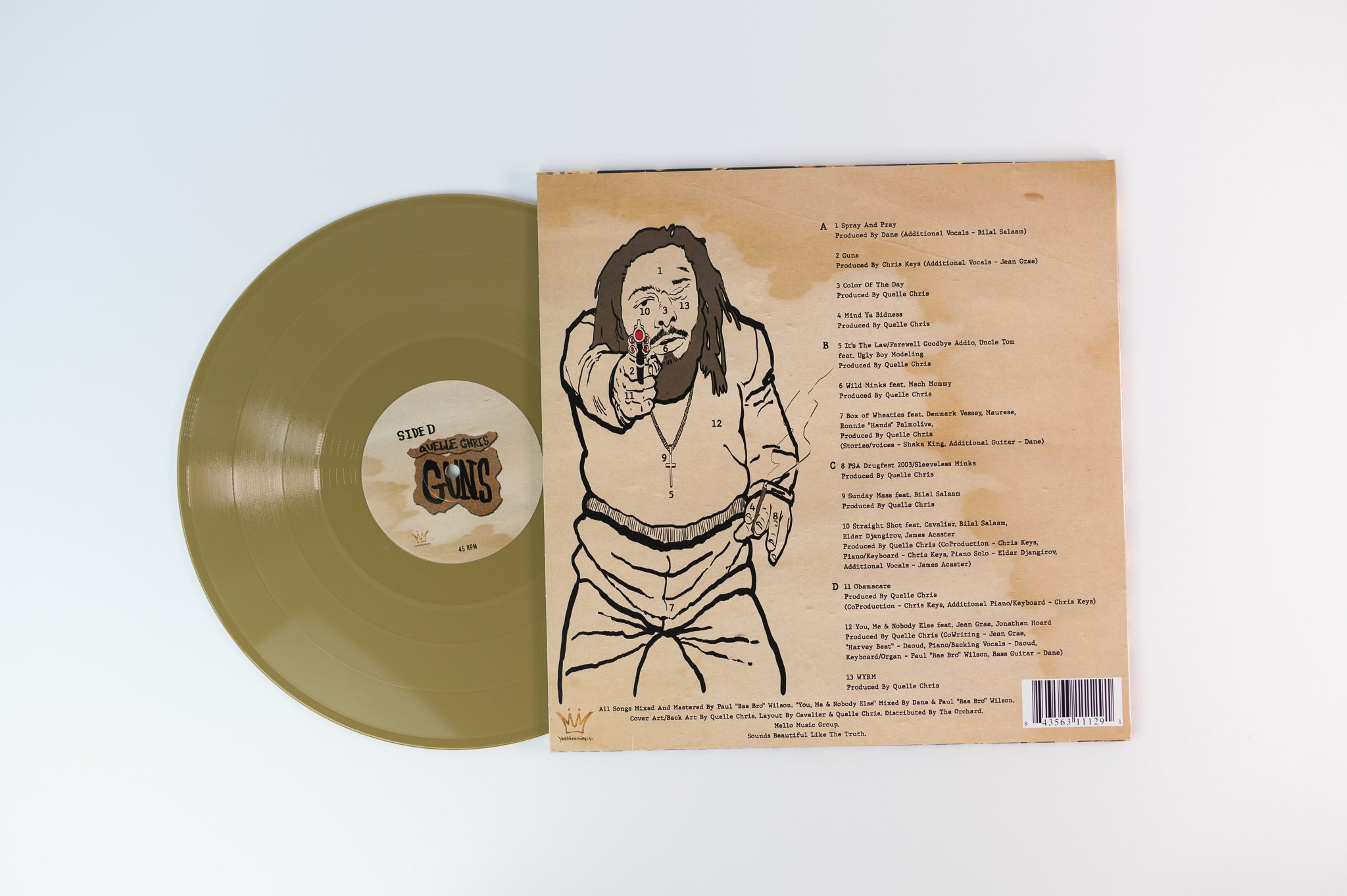 Quelle Chris - Guns on Mello Music Group Gold Vinyl