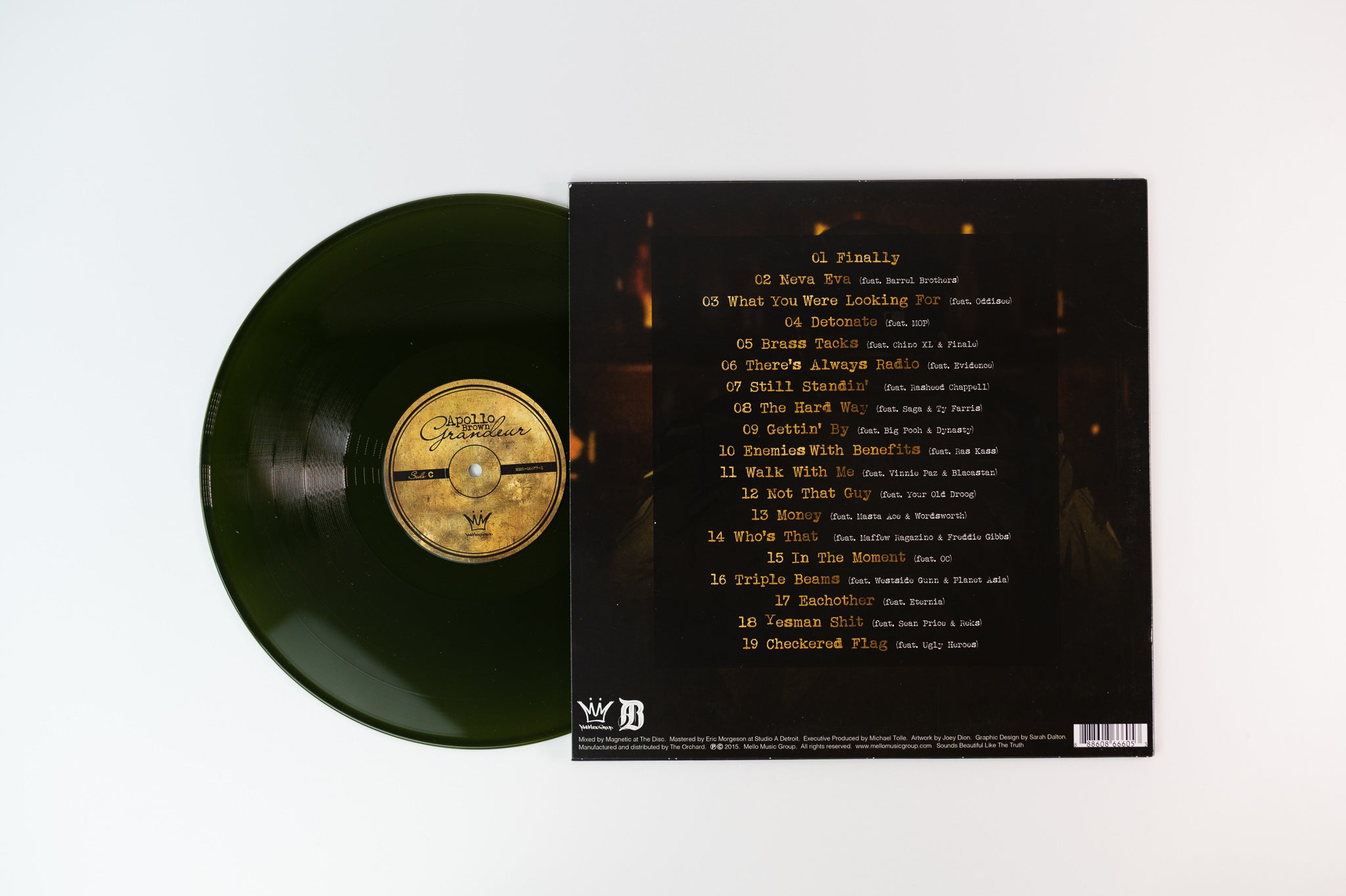 Apollo Brown - Grandeur on Mello Music Group Green Translucent Vinyl