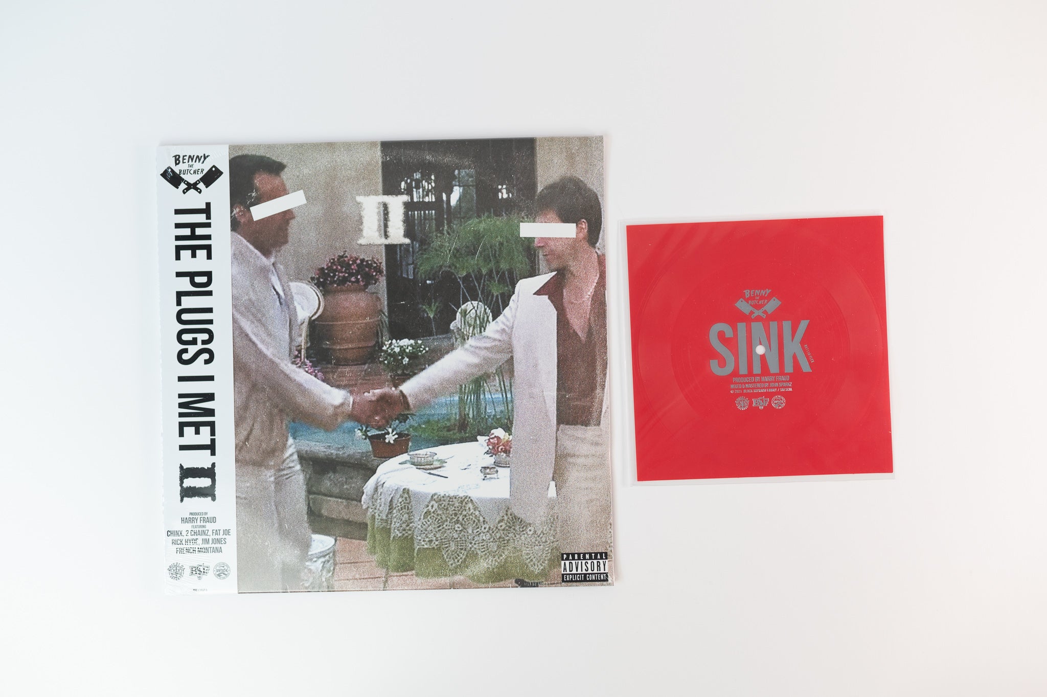 Benny & Harry Fraud - The Plugs I Met 2 on Black Soprano Family Limited Numbered Red Galaxy with Red Flexi Disc Sealed