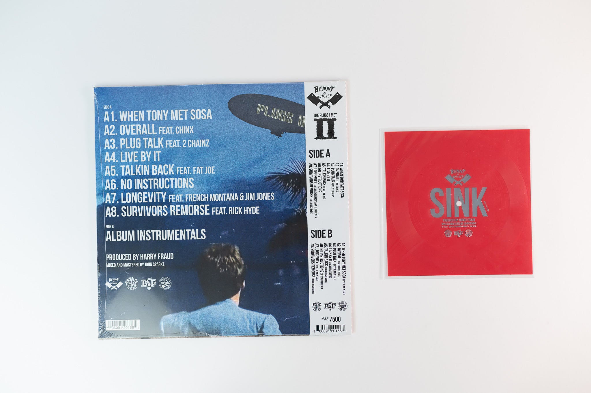 Benny & Harry Fraud - The Plugs I Met 2 on Black Soprano Family Limited Numbered Red Galaxy with Red Flexi Disc Sealed