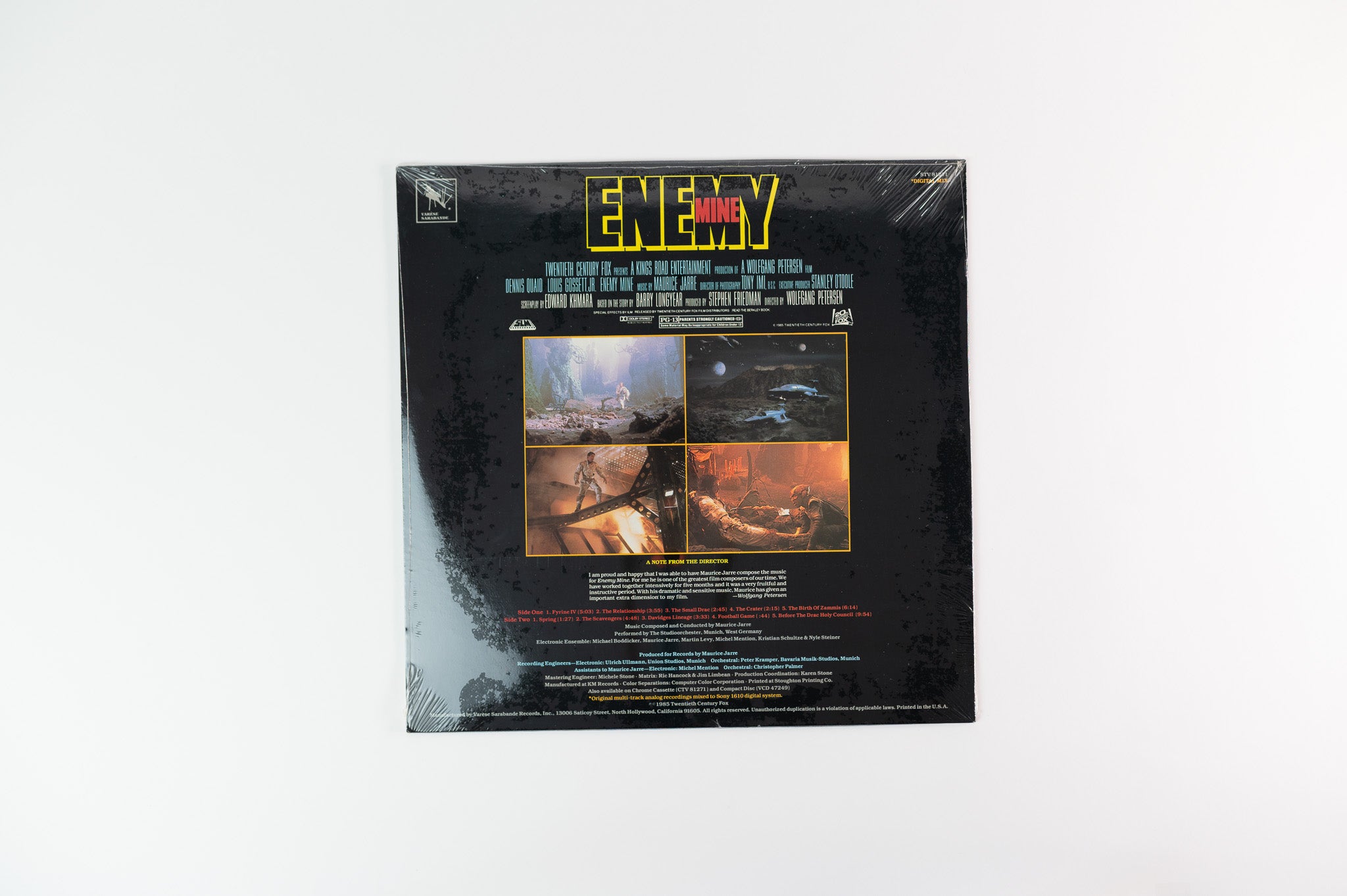 Maurice Jarre - Enemy Mine (Original Motion Picture Soundtrack) on Varese Sarabande - Sealed