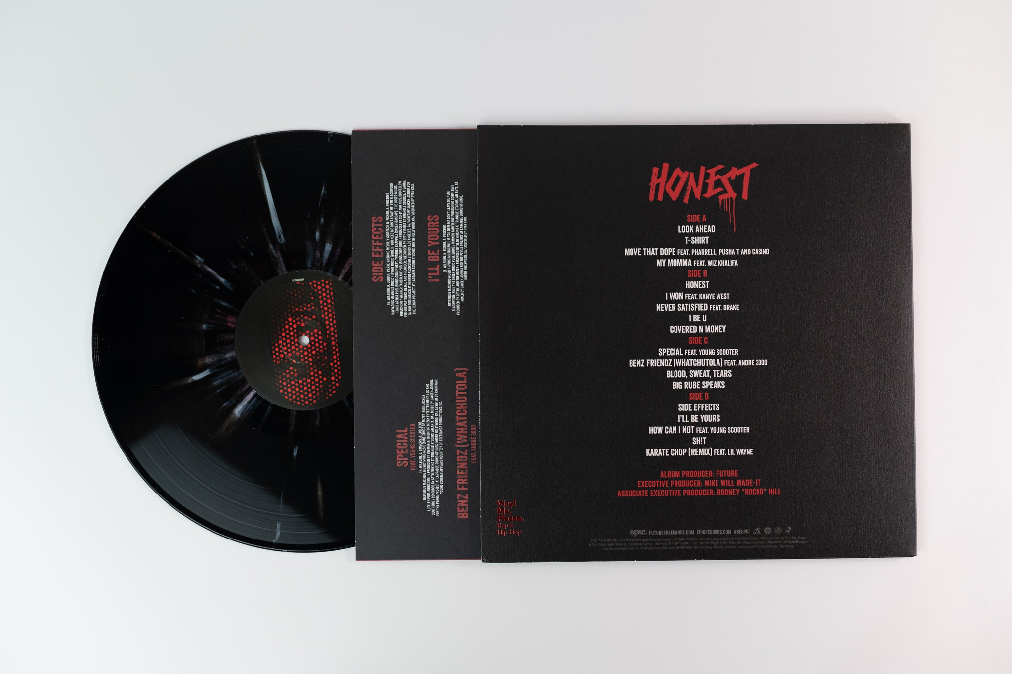 Future - Honest on Legacy Vinyl Me Please Limited Reissue Black White & Red Splatter