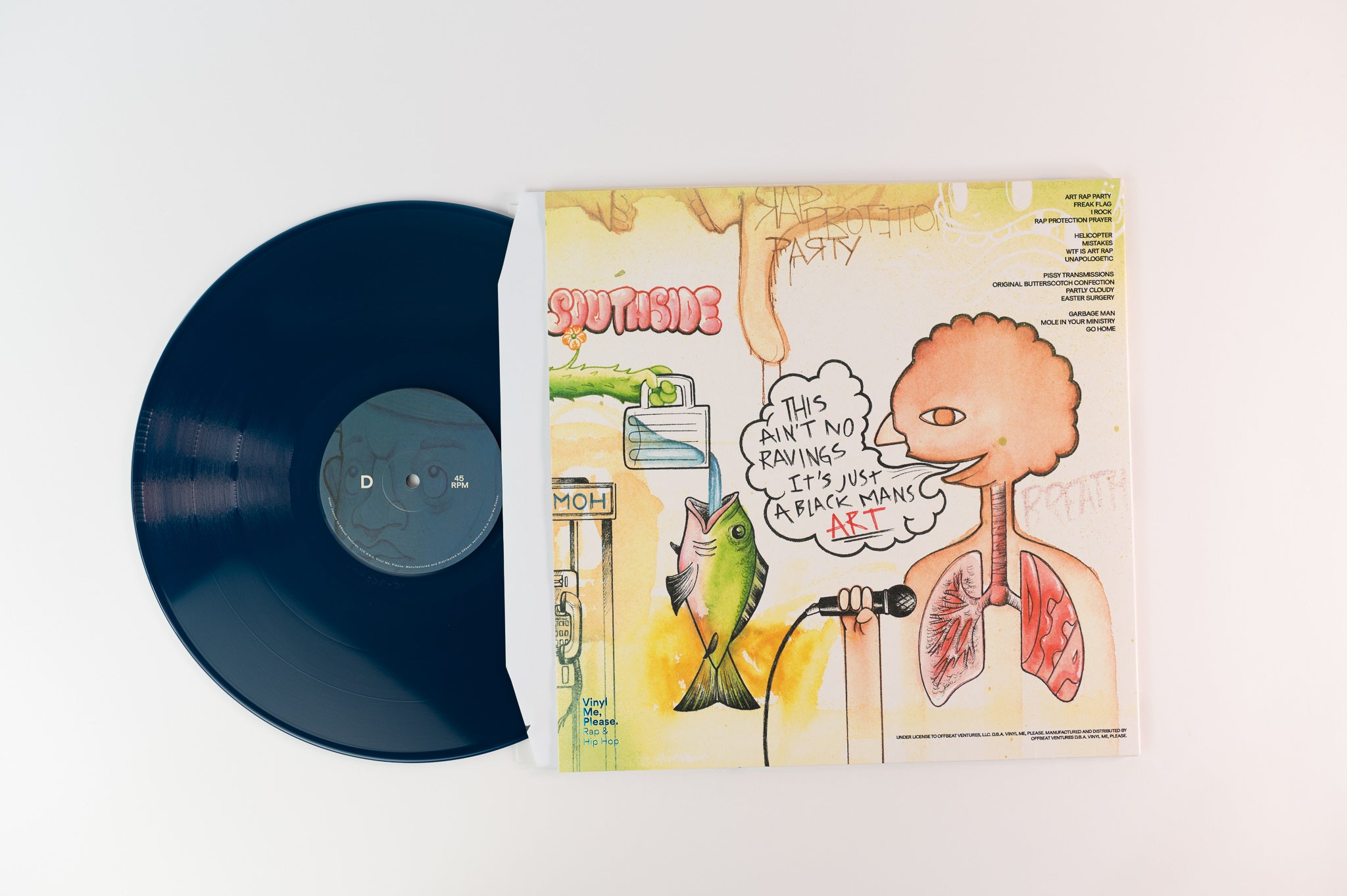 Open Mike Eagle - Unapologetic Art Rap. on Mush Vinyl Me Please Blue Vinyl Reissue