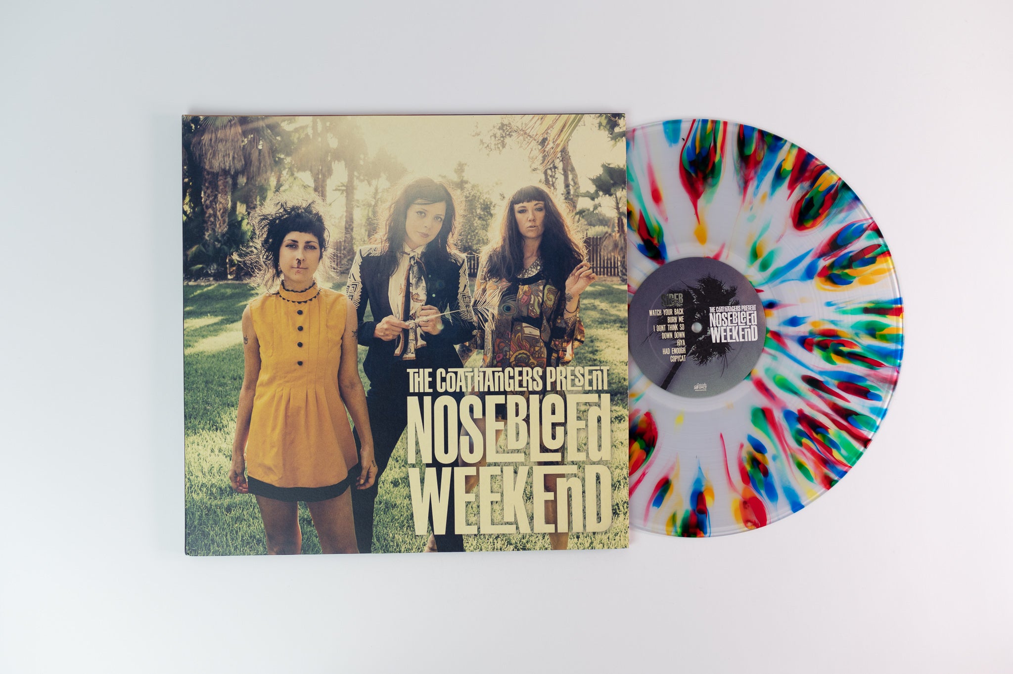 The Coathangers - Nosebleed Weekend on Suicide Squeeze Limited Multi Colored Splatter Vinyl