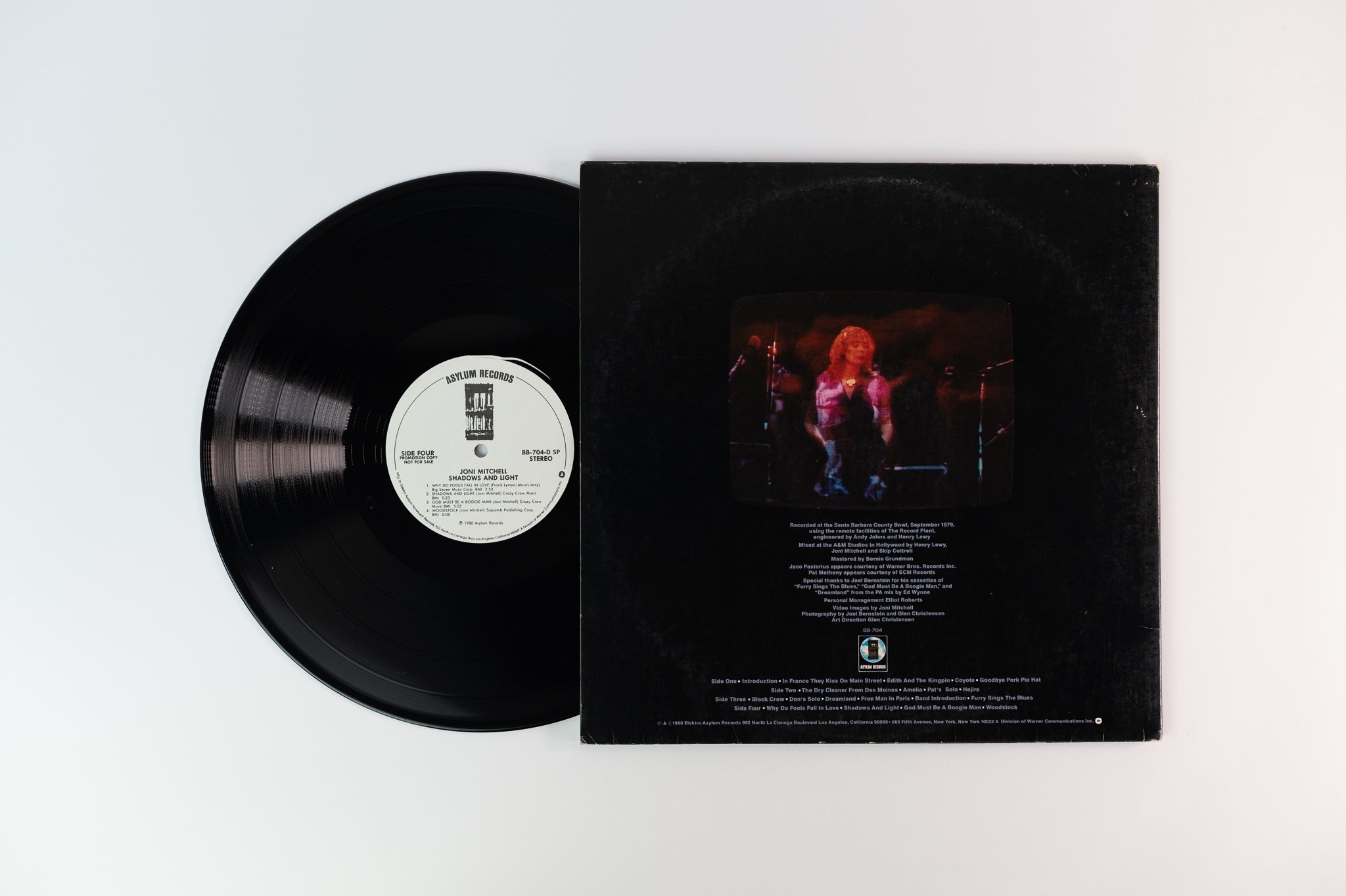 Joni Mitchell - Shadows And Light on Asylum Promo