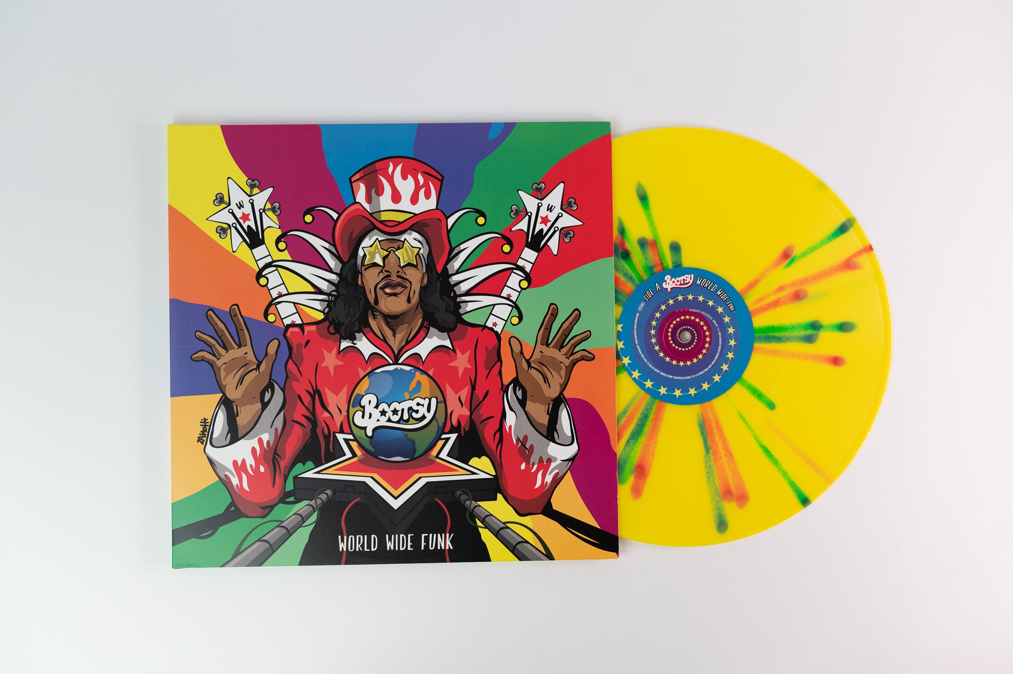 Bootsy Collins - World Wide Funk on Mascot Limited Edition Splatter Vinyl
